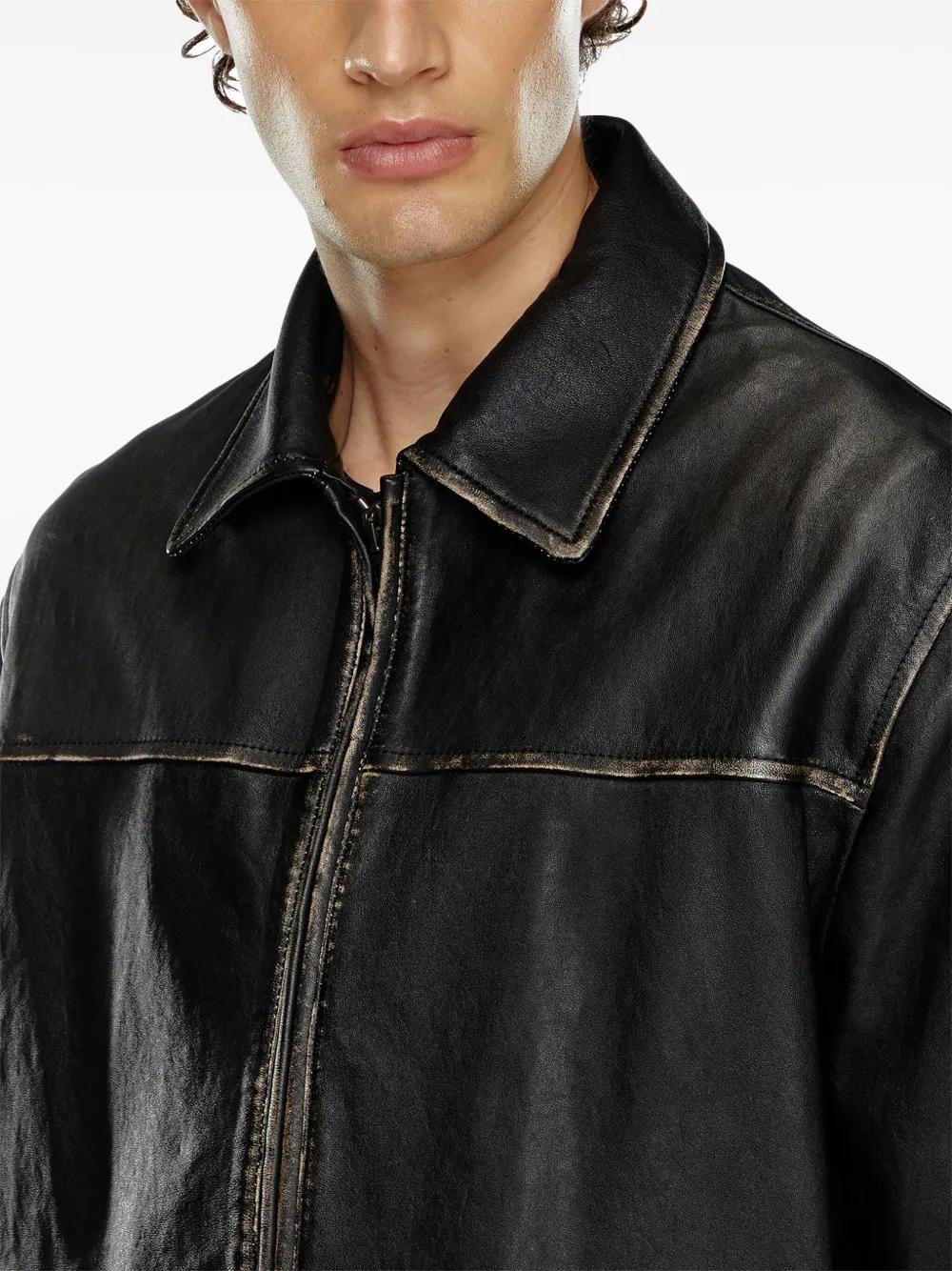 L-Blixia leather jacket Product Image