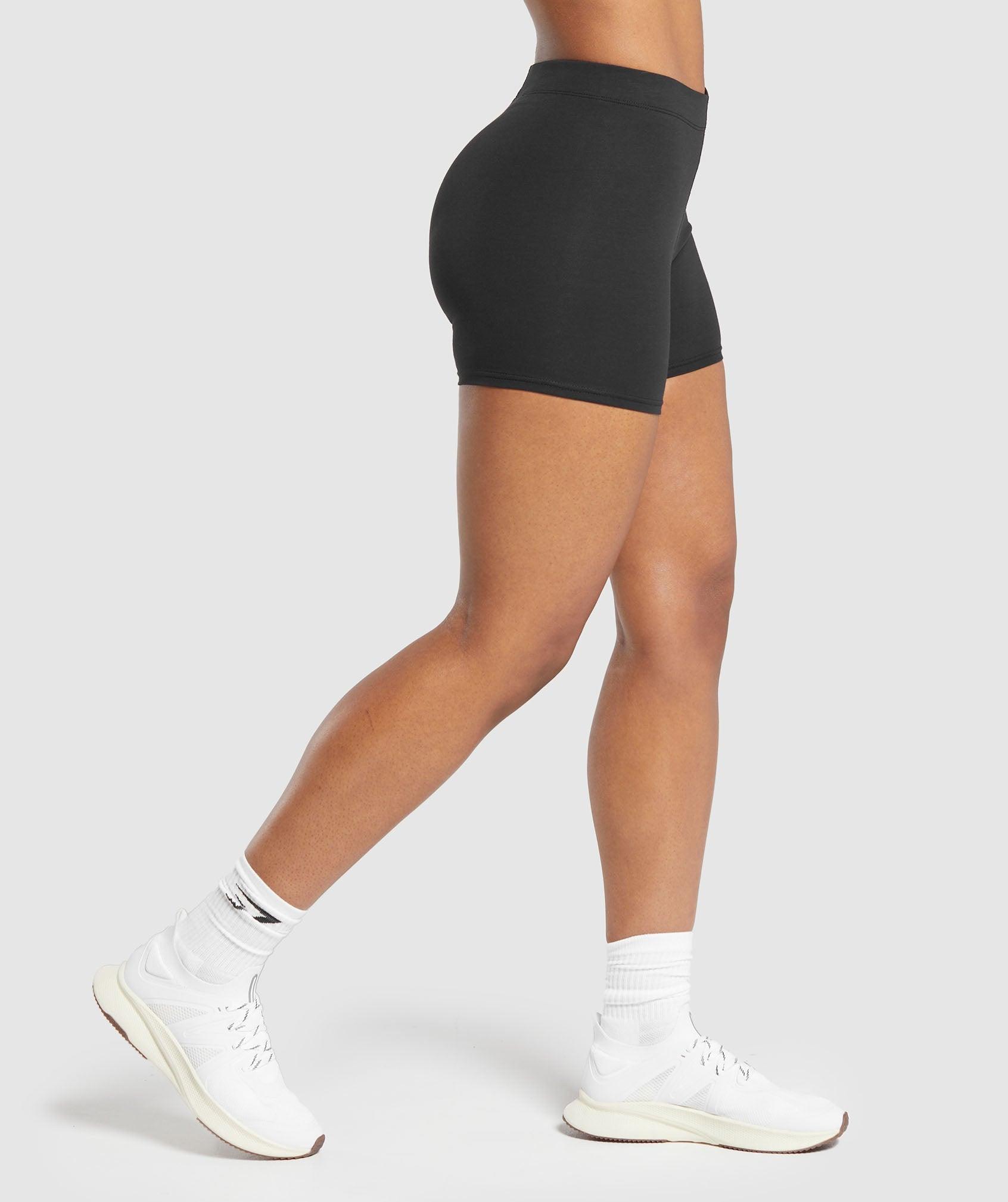 Gymshark Everyday Cotton Shorts - Black Female Product Image