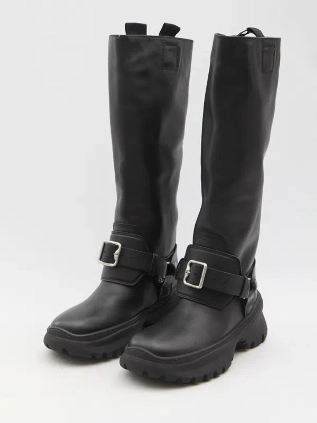 BURBERRY 40mm Lf Stomp High Boots In Black Product Image