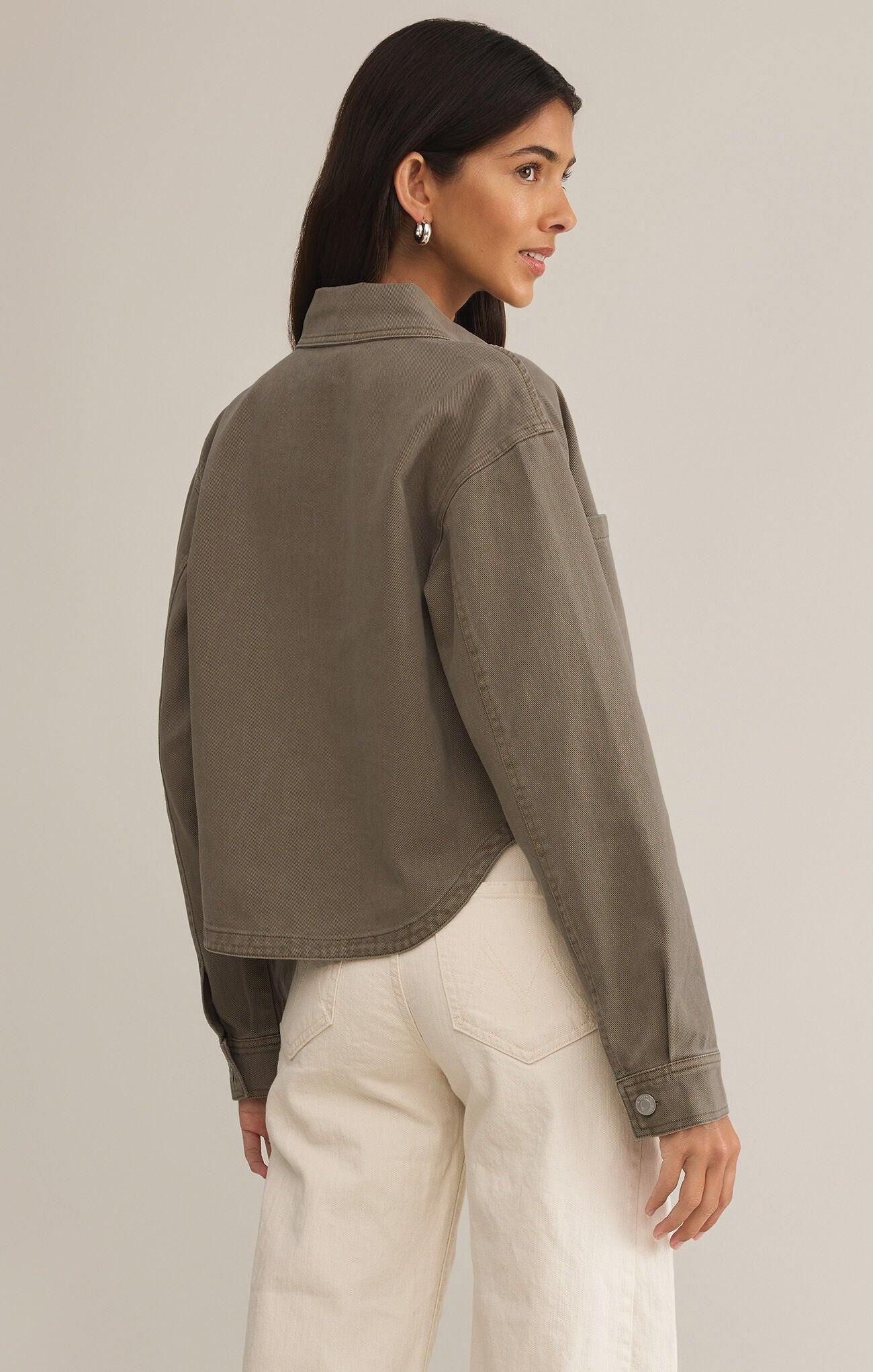 All Day Cropped Denim Jacket Product Image