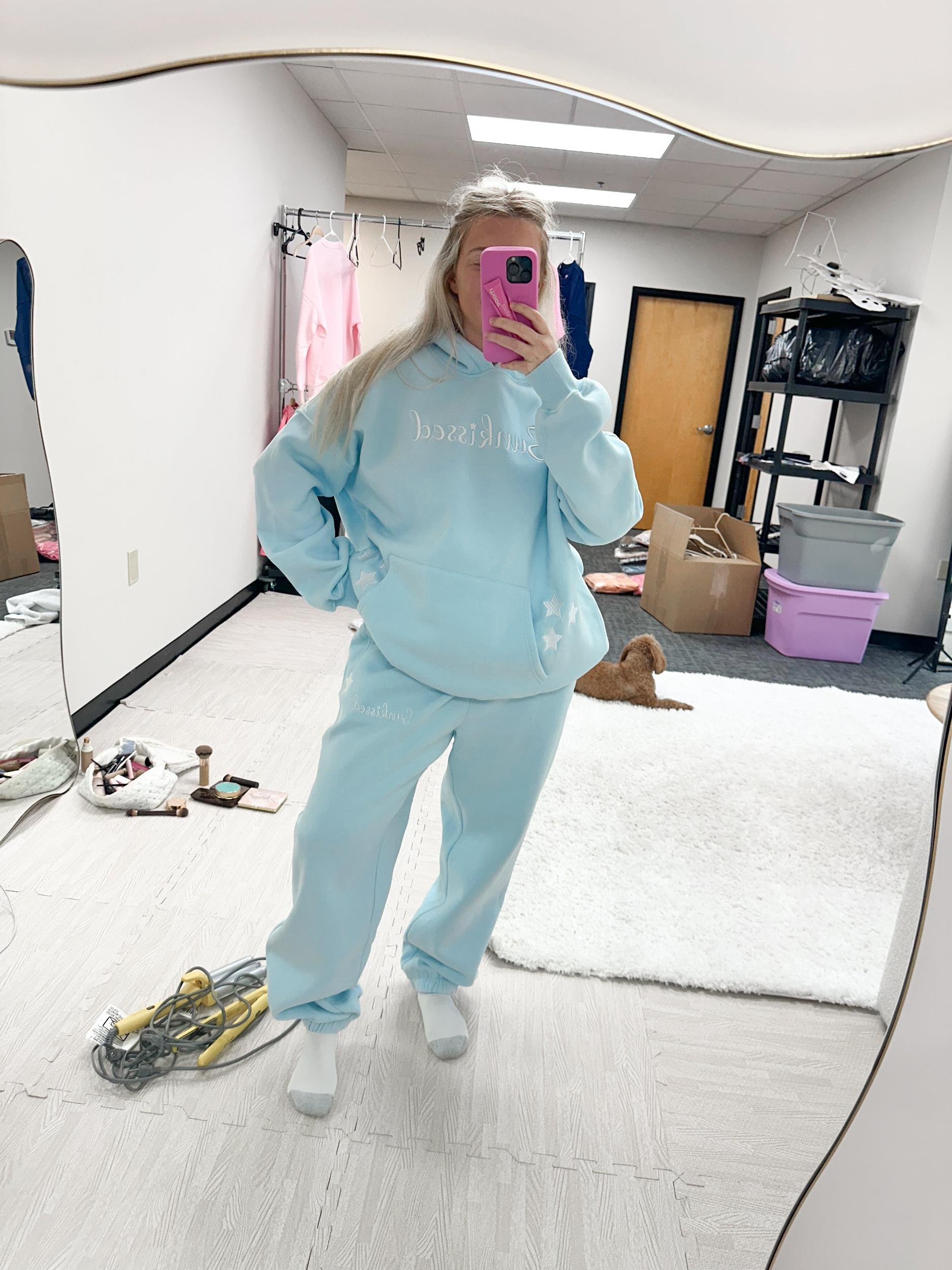 Sunkissed Cursive Embroider Jogger Sweatpants Product Image