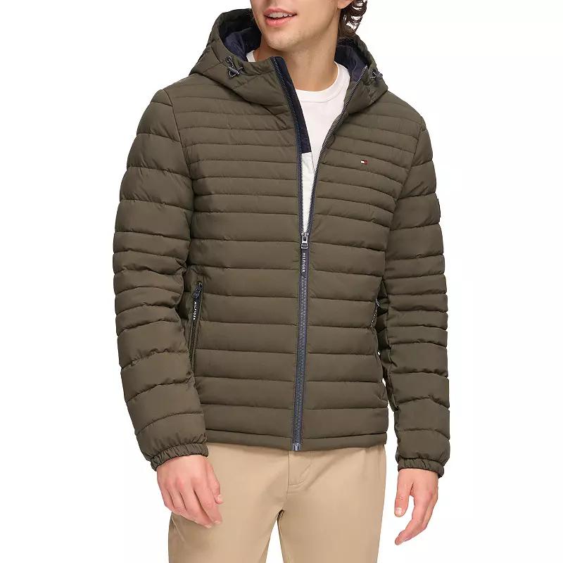 Men's Tommy Hilfiger Stretchy Hooded Puffer Jacket,  Product Image