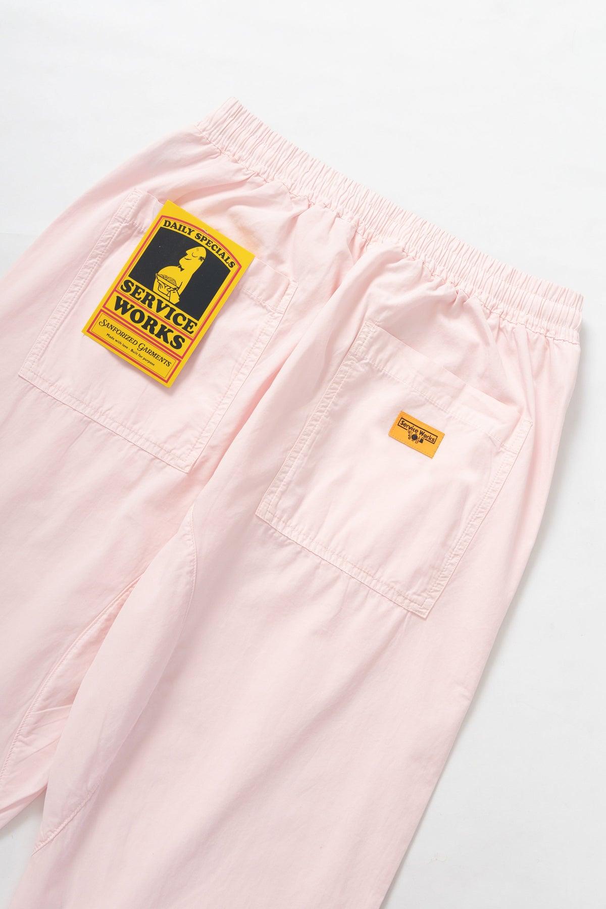 Poplin Chef Pants - Dusty Pink Product Image