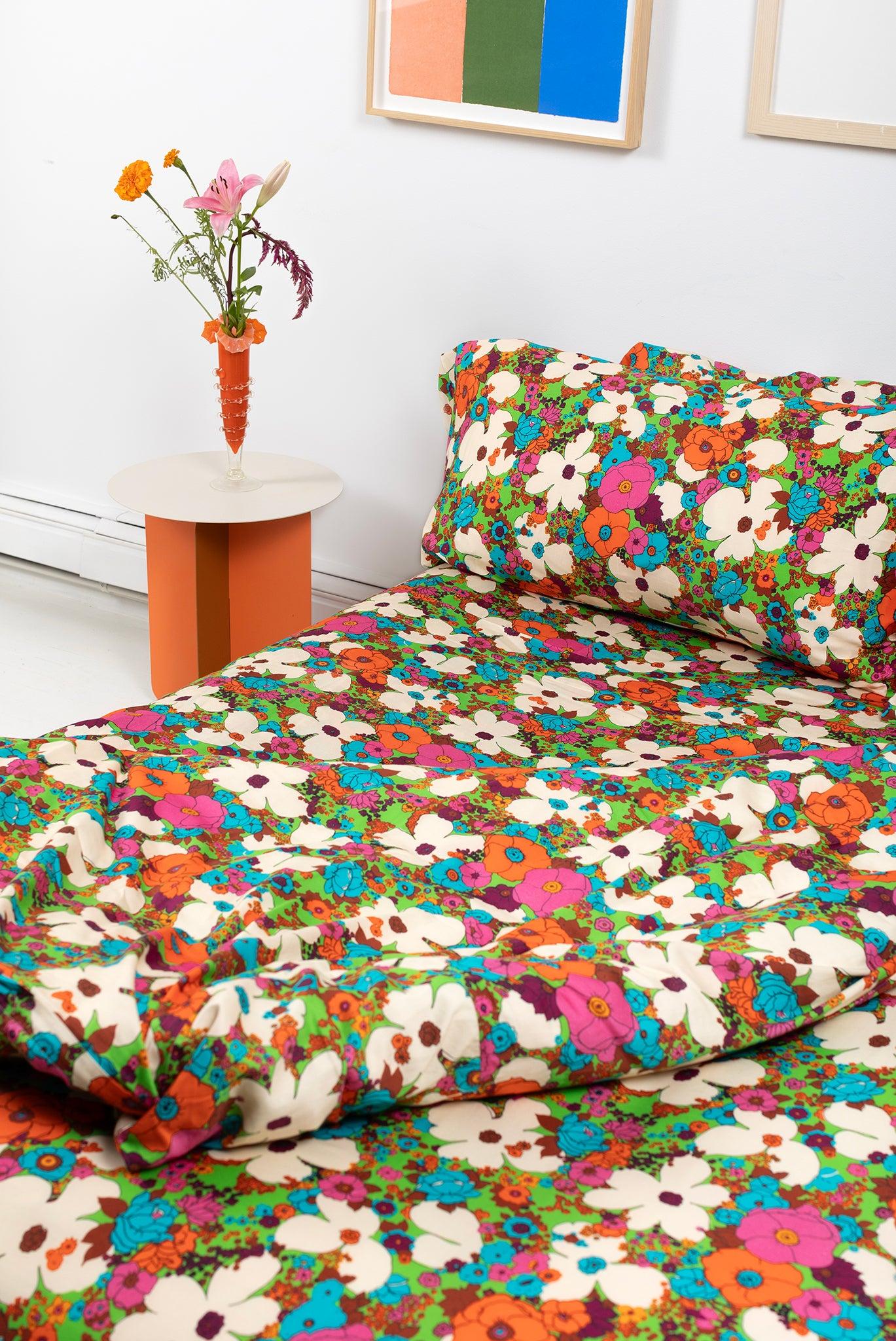 Duvet Bedding Set - Acid Floral Product Image