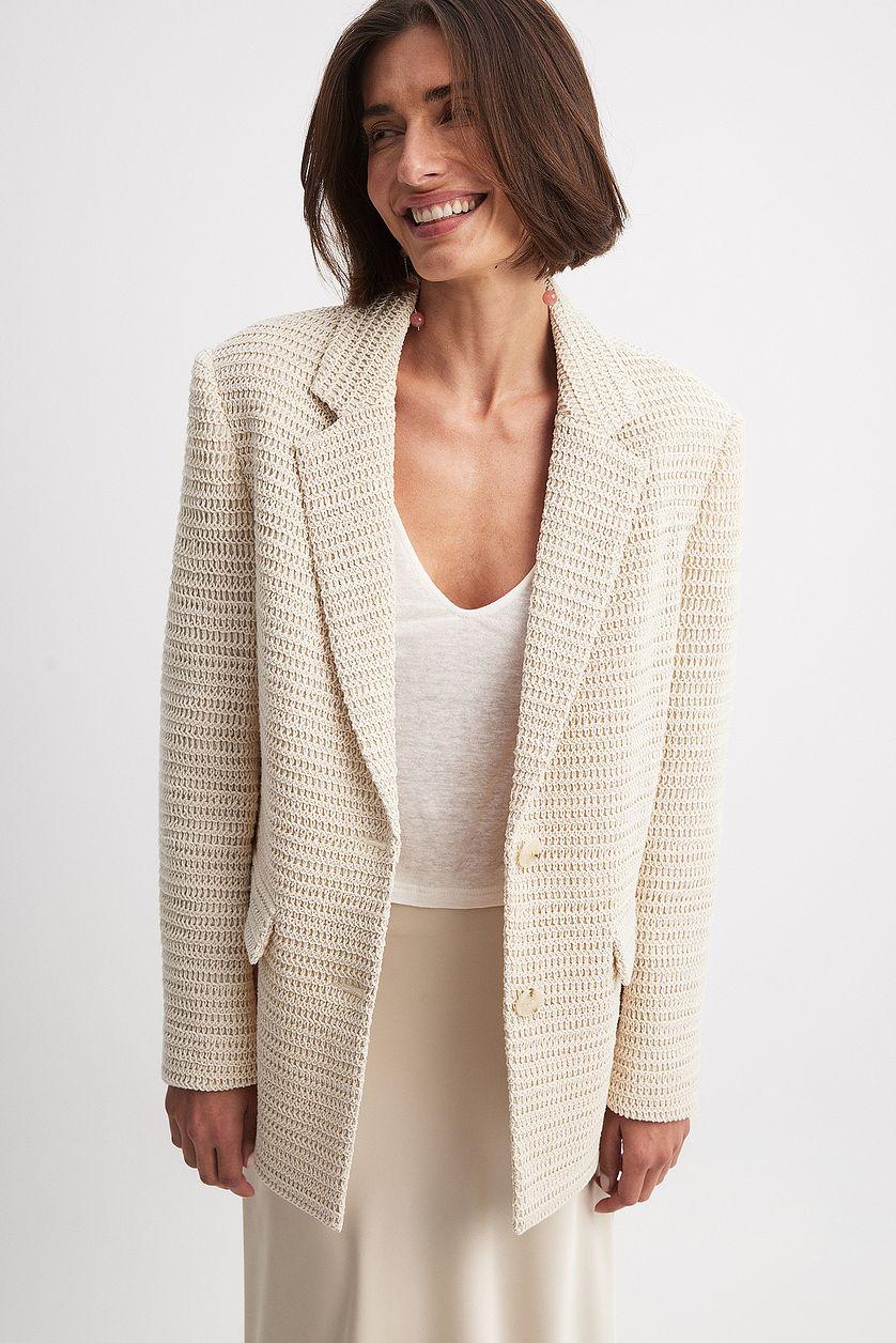 Crochet Oversized Blazer Product Image