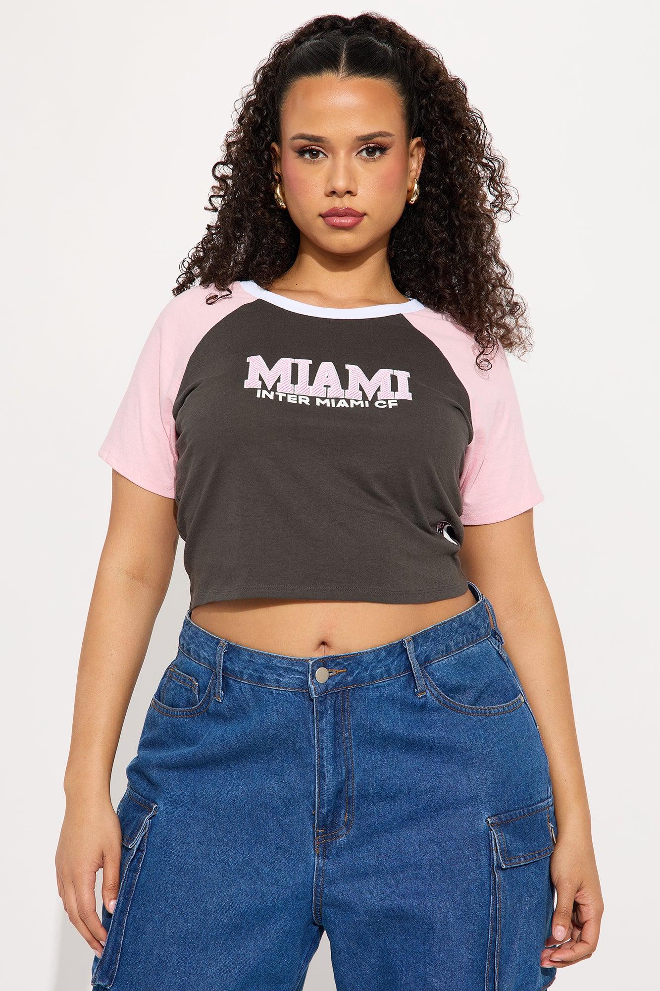 MLS Inter Miami Raglan Tee - Pink/combo Product Image
