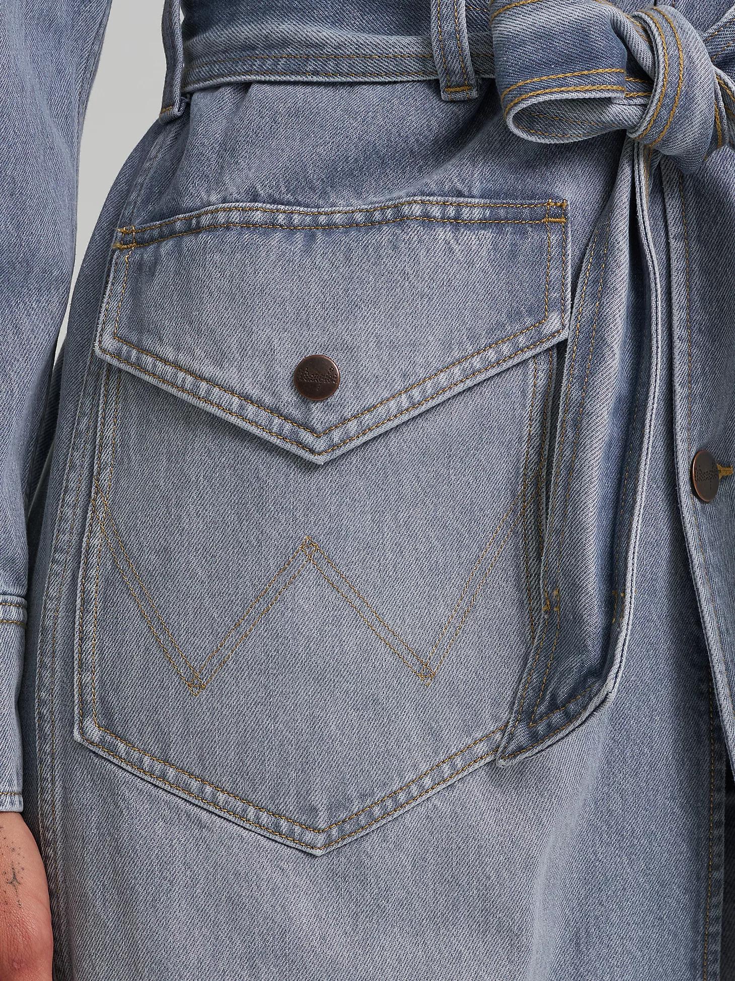 Women's Denim Trench in Haute Haze Product Image