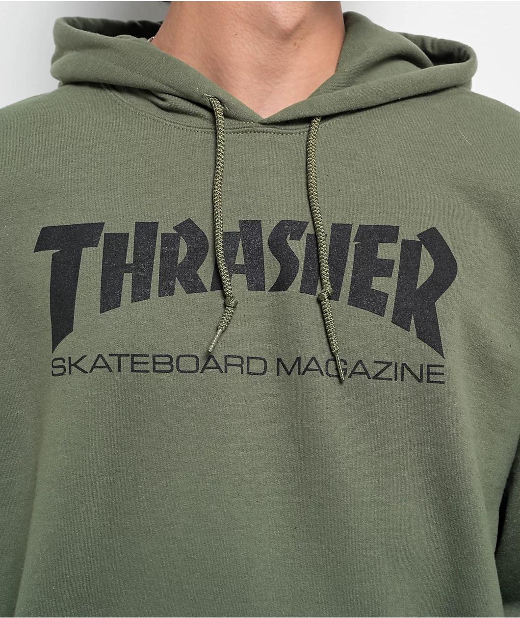 Thrasher Skate Mag Green Hoodie Product Image