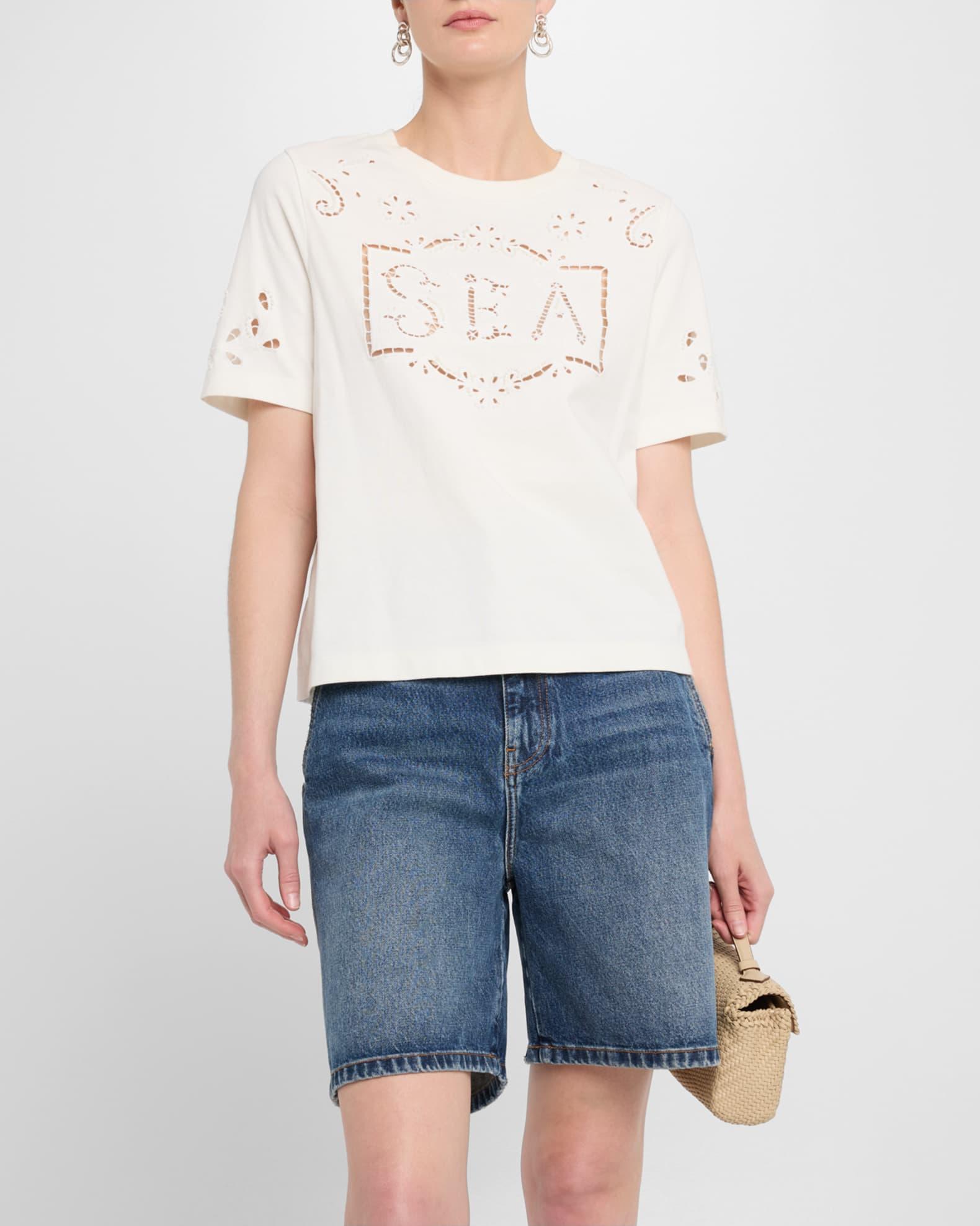 Marie Embroidered T-Shirt Product Image