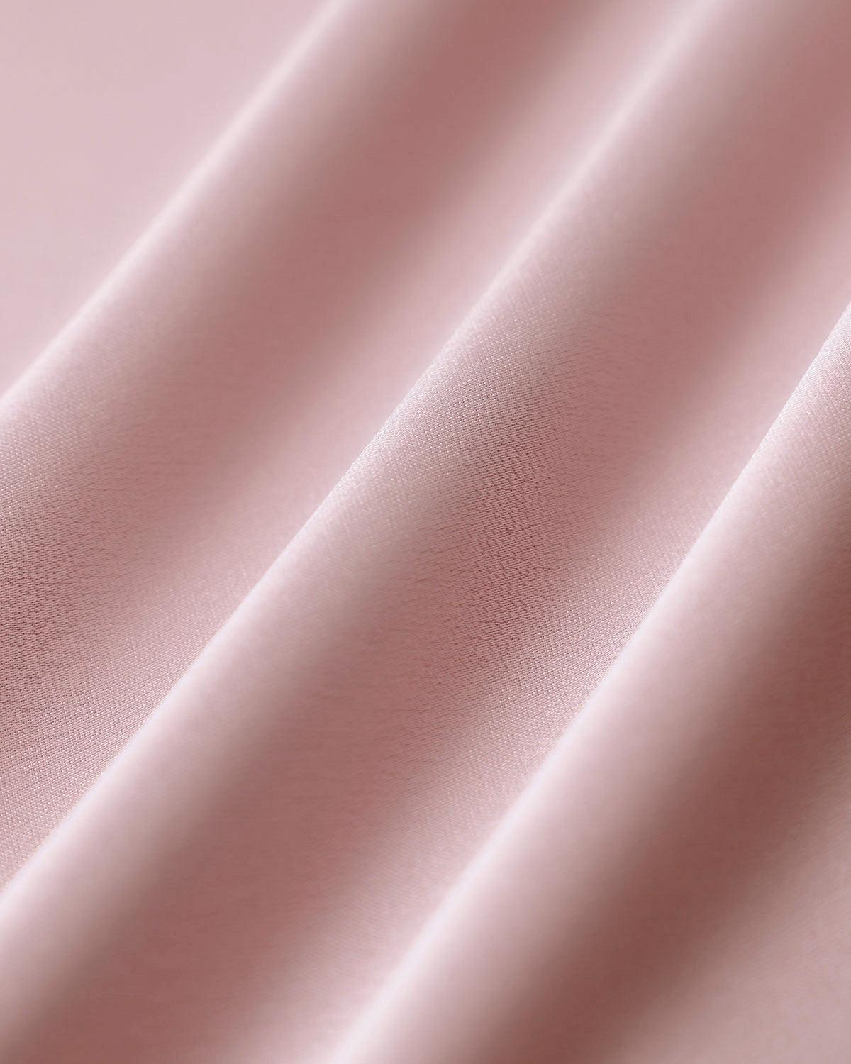 Pink Square Neck Satin Mini Dress Product Image