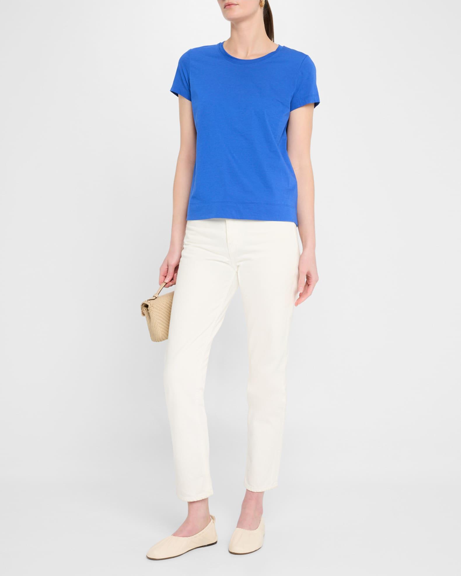 Modern Short-Sleeve Cotton Jersey Tee Product Image