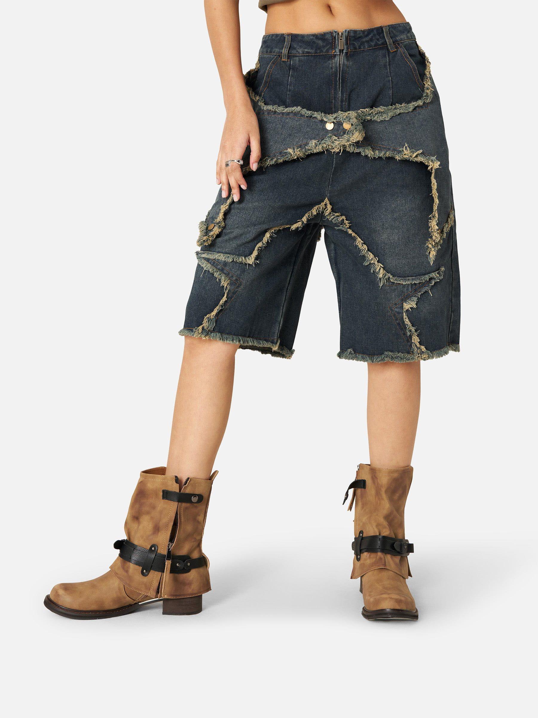 Aelfric Eden Vintage Starry Fringe Jorts Product Image
