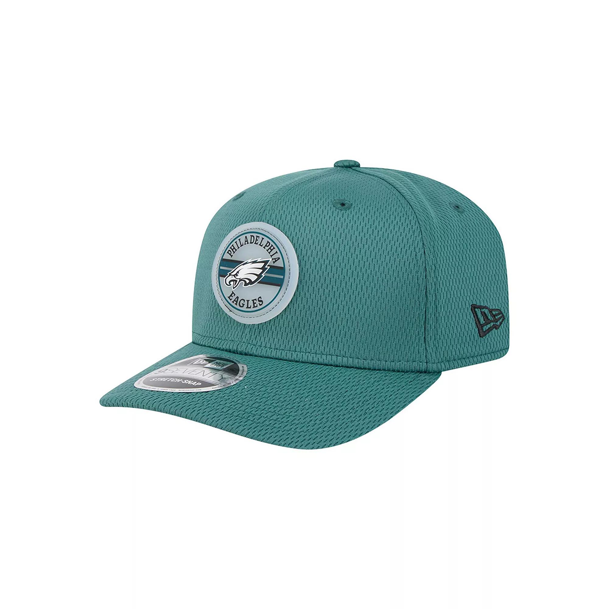 Men's New Era Midnight Green Philadelphia Eagles Adventure Patched 9SEVENTY Stretch-Snap Adjustable Hat Product Image