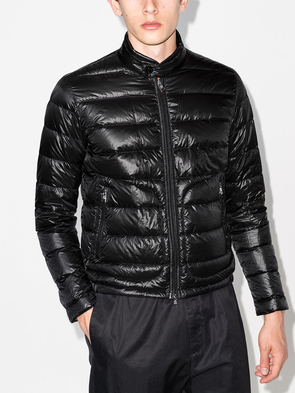 padded zip-front jacket Product Image