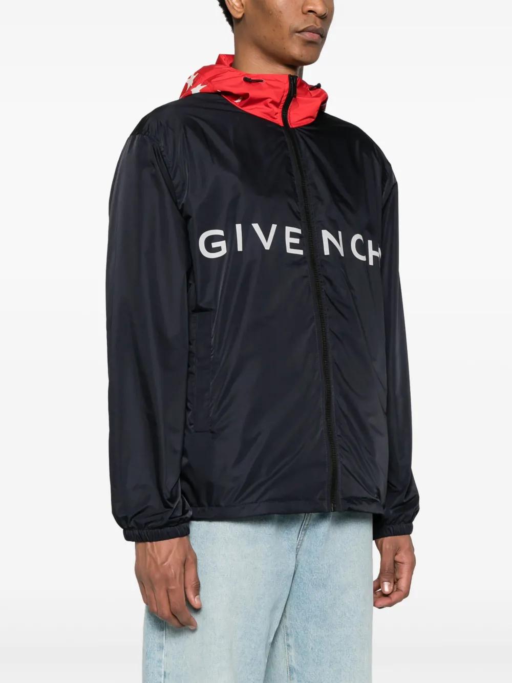 logo-print hooded jacket  Product Image