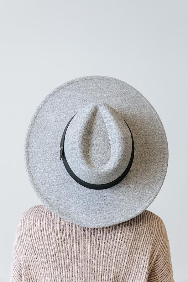 Sweetheart In The City Fedora in Grey Product Image
