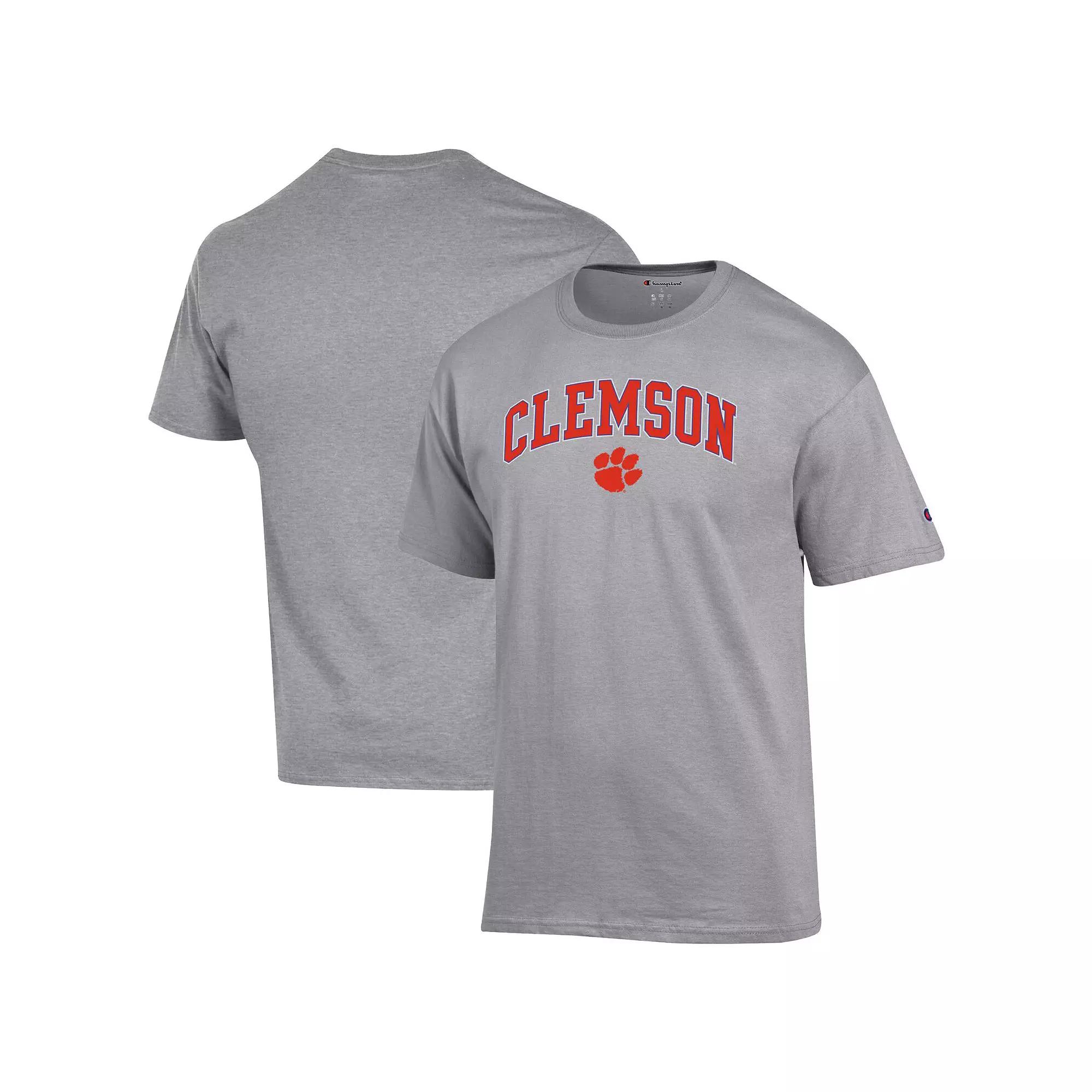 Men's Champion Heather Gray Georgia Bulldogs Basic Arch T-Shirt,  Product Image