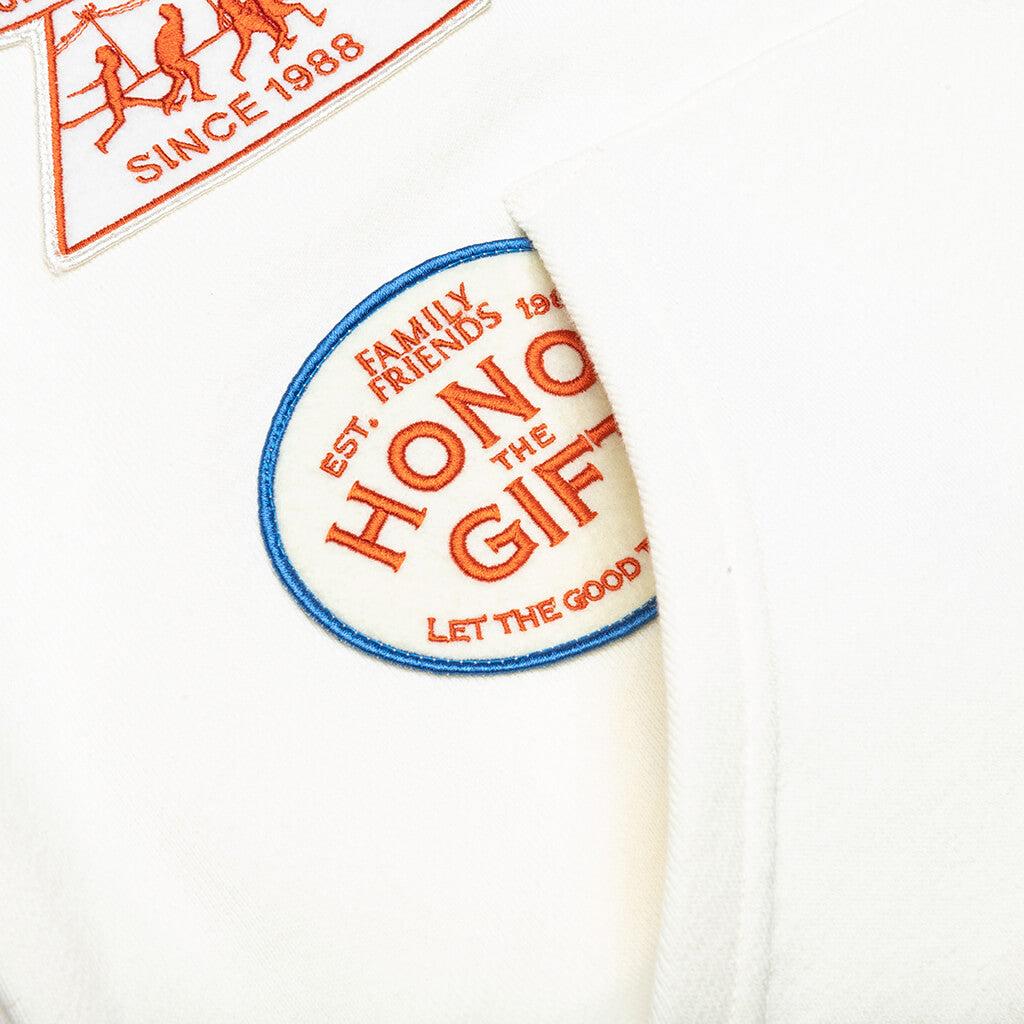 Patchwork Party Hoodie - Bone Male Product Image