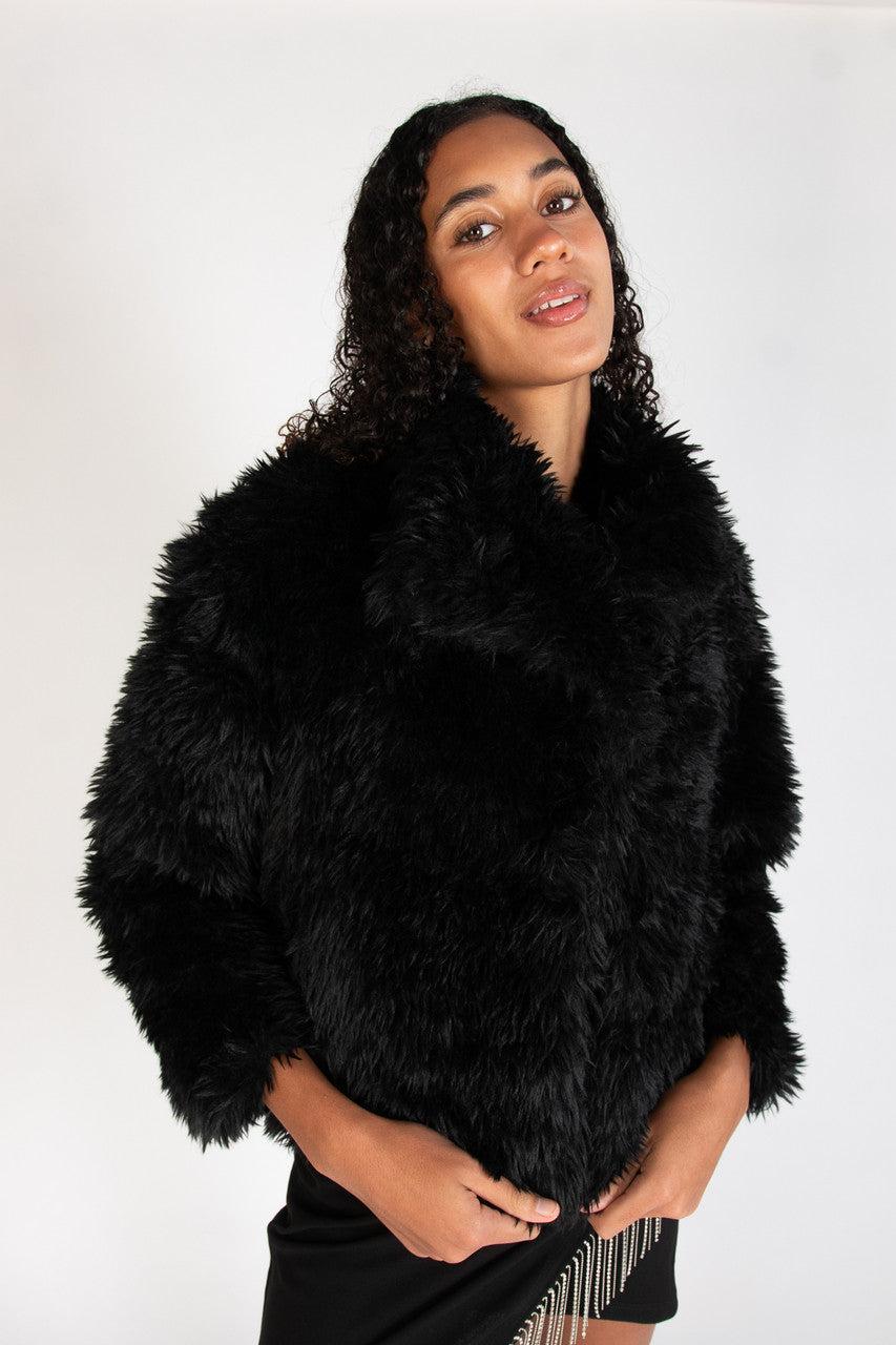 Shag Faux Fur Jacket Product Image