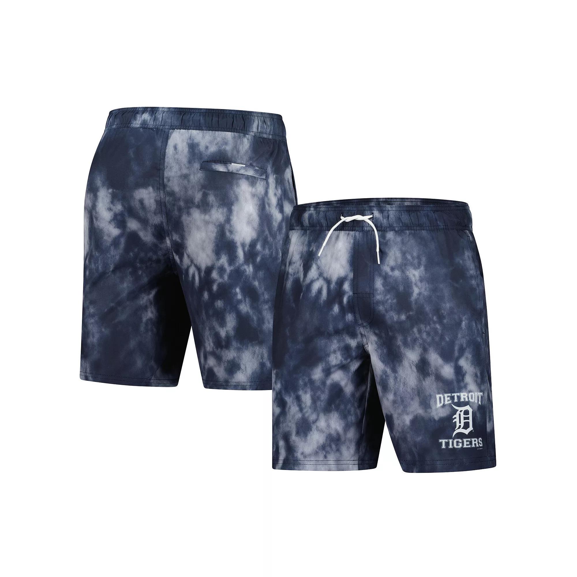 Men's G-III Sports by Carl Banks Navy Detroit Tigers Swim Trunks, Size: Small, Blue Product Image
