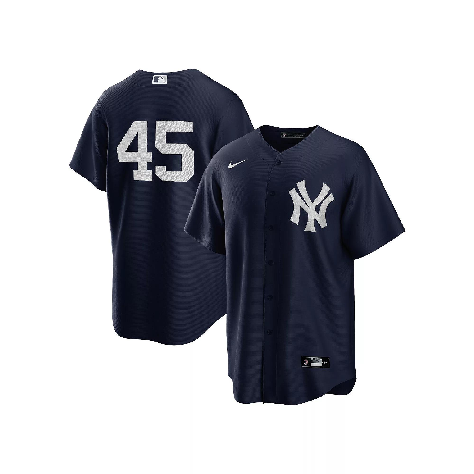 Men's Nike Gerrit Cole Navy New York Yankees Alternate Replica Player Name Jersey,  Product Image