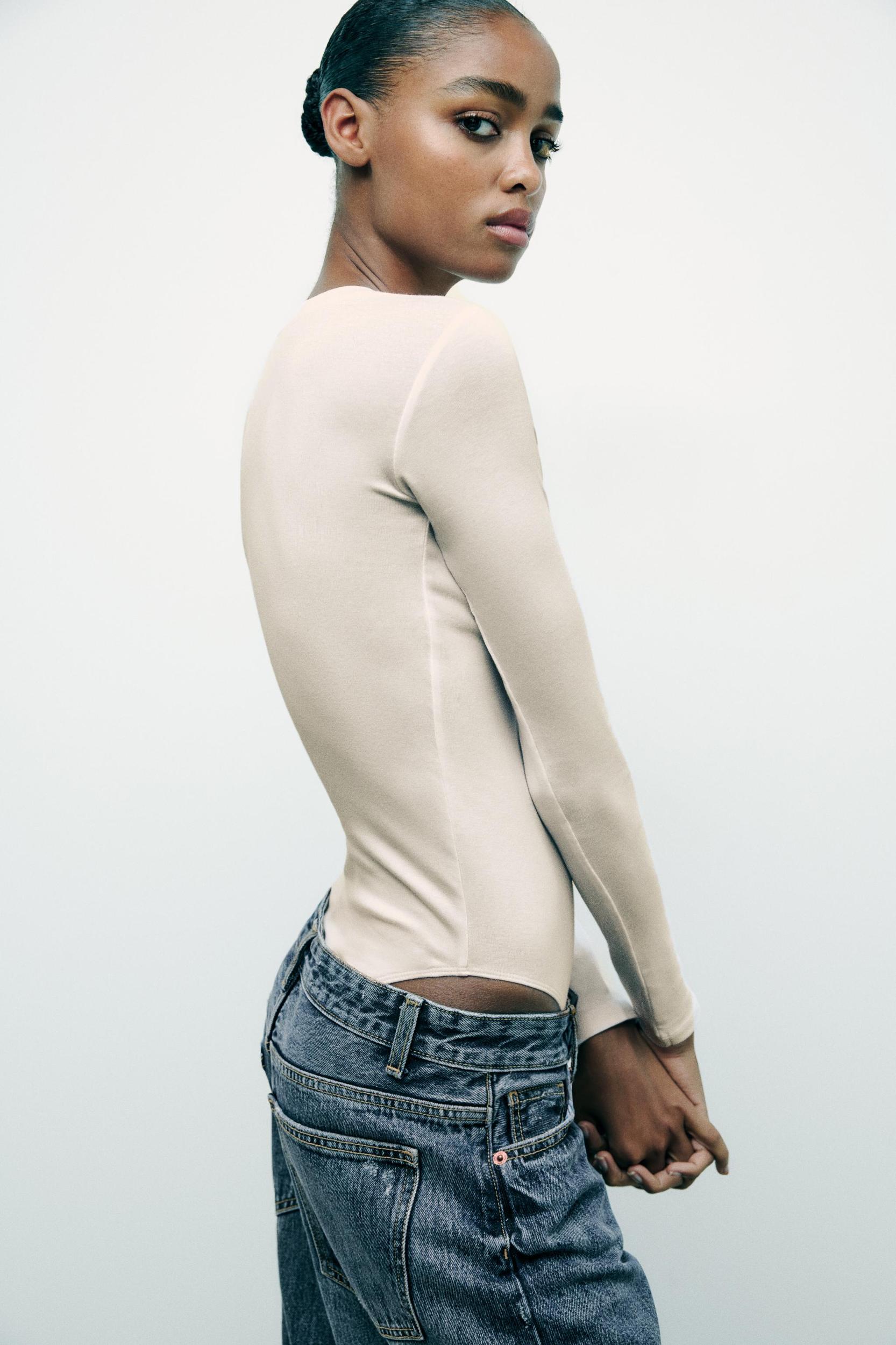 COTTON MODAL BODYSUIT Product Image