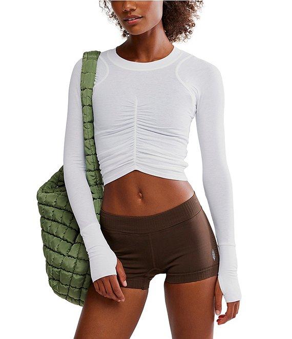 FP Movement Tempo Ruched Crew Neck Long Sleeve Top Product Image