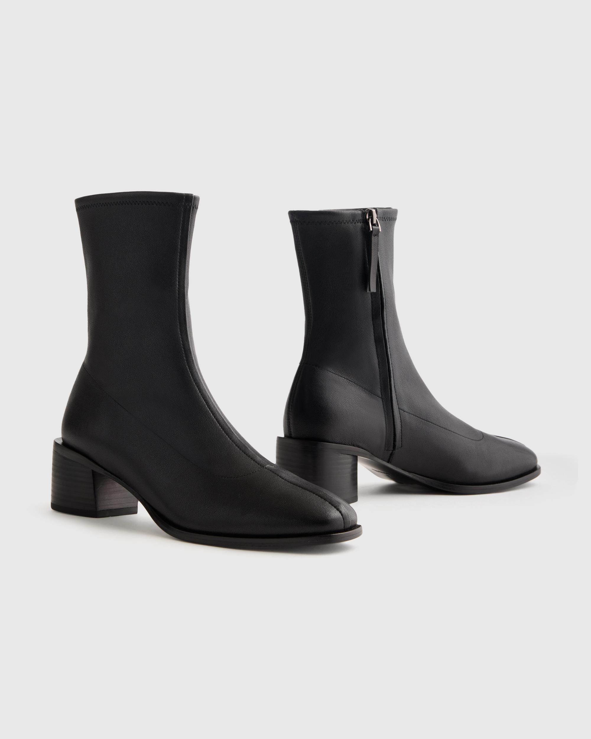 Quince | Women's Italian Leather Stretch Sock Bootie Product Image