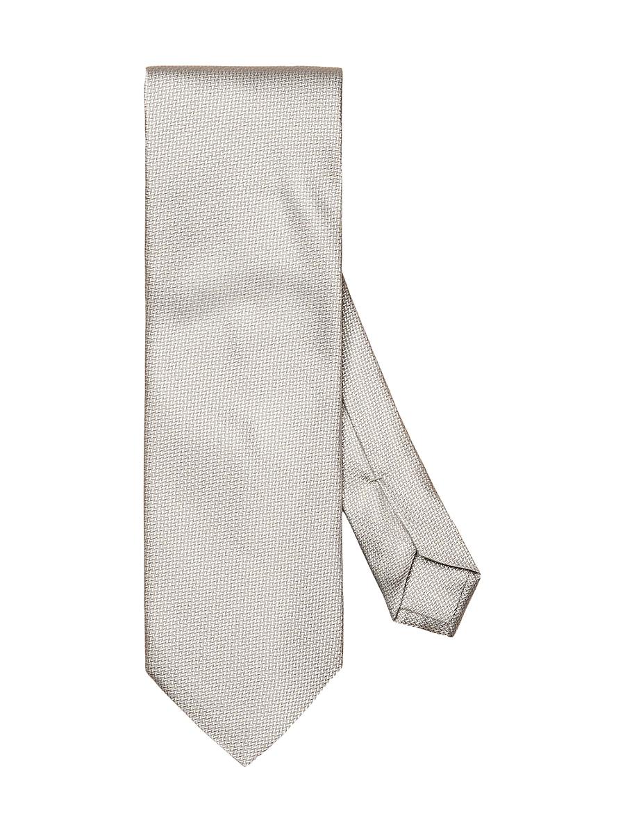 Mens Herringbone Woven Silk Tie Product Image