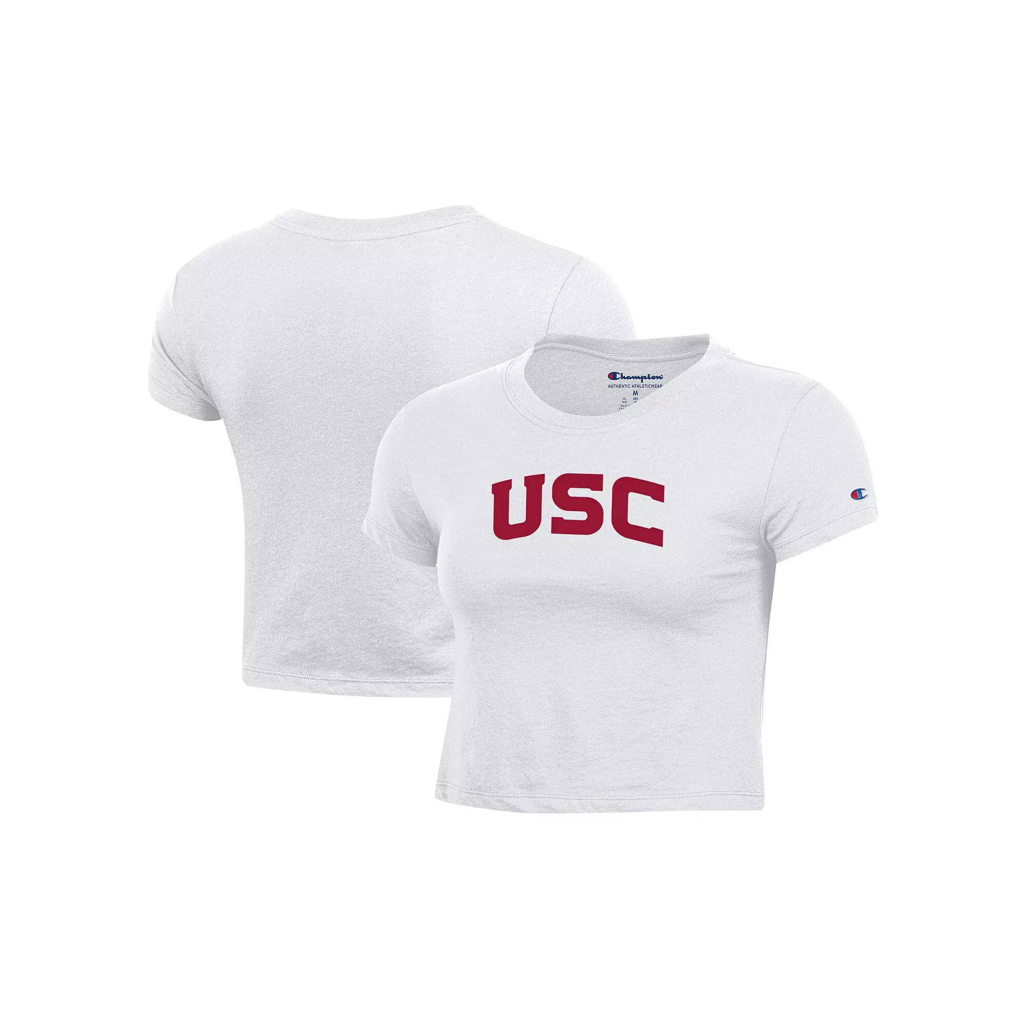 Women's Champion White USC Trojans Core Baby T-Shirt,  Product Image