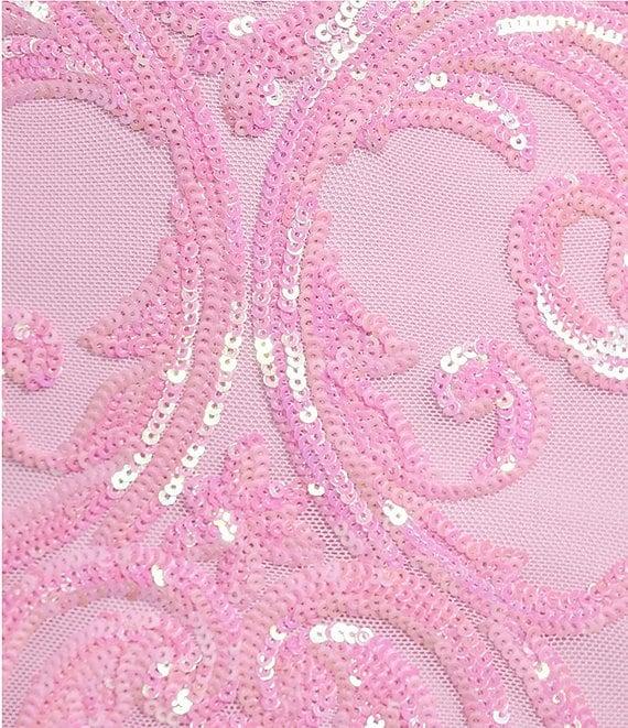 B. Darlin Pattern Sequin Bow Back Bodycon Dress Product Image