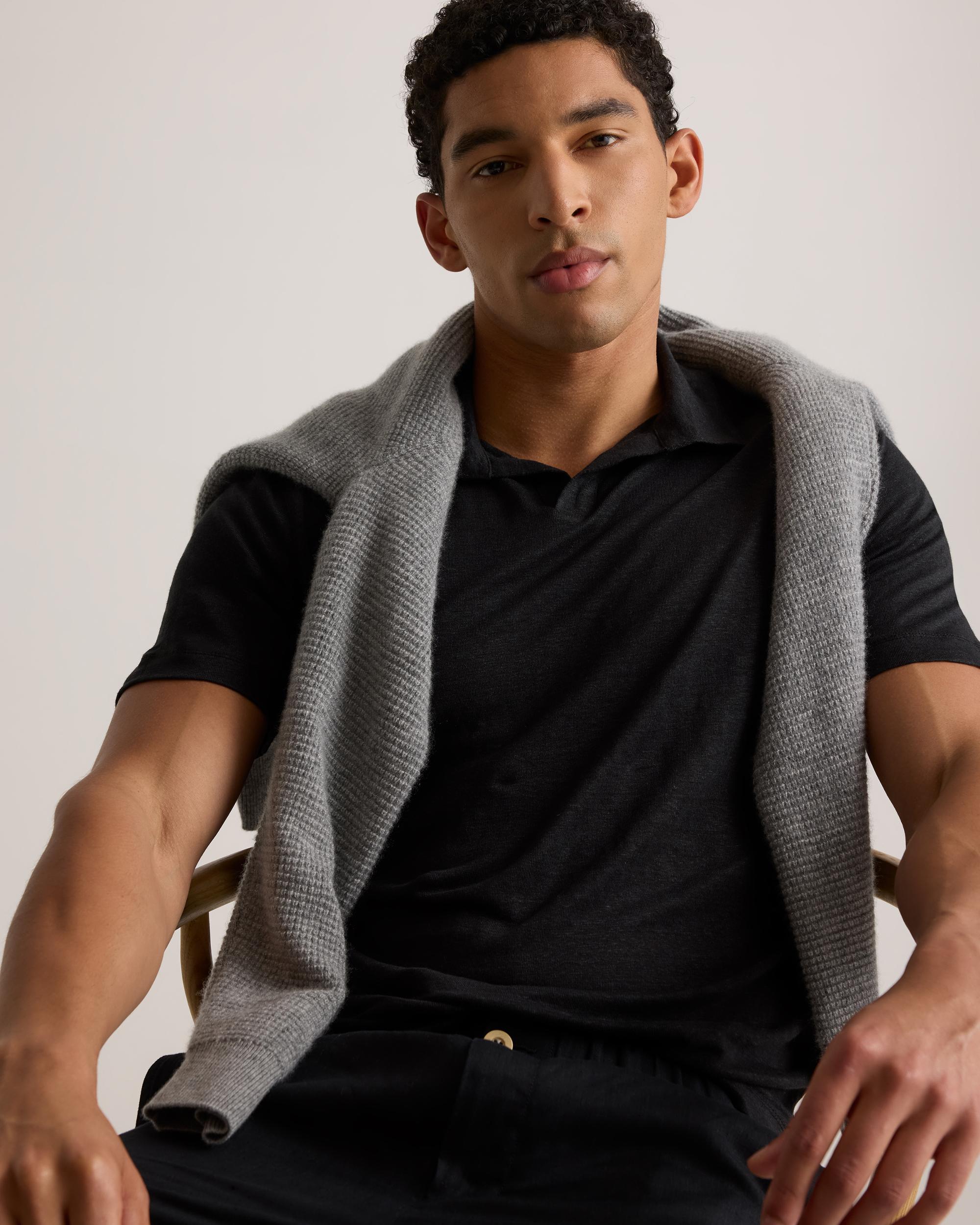 Quince | Men's 100% European Linen Jersey Polo Product Image