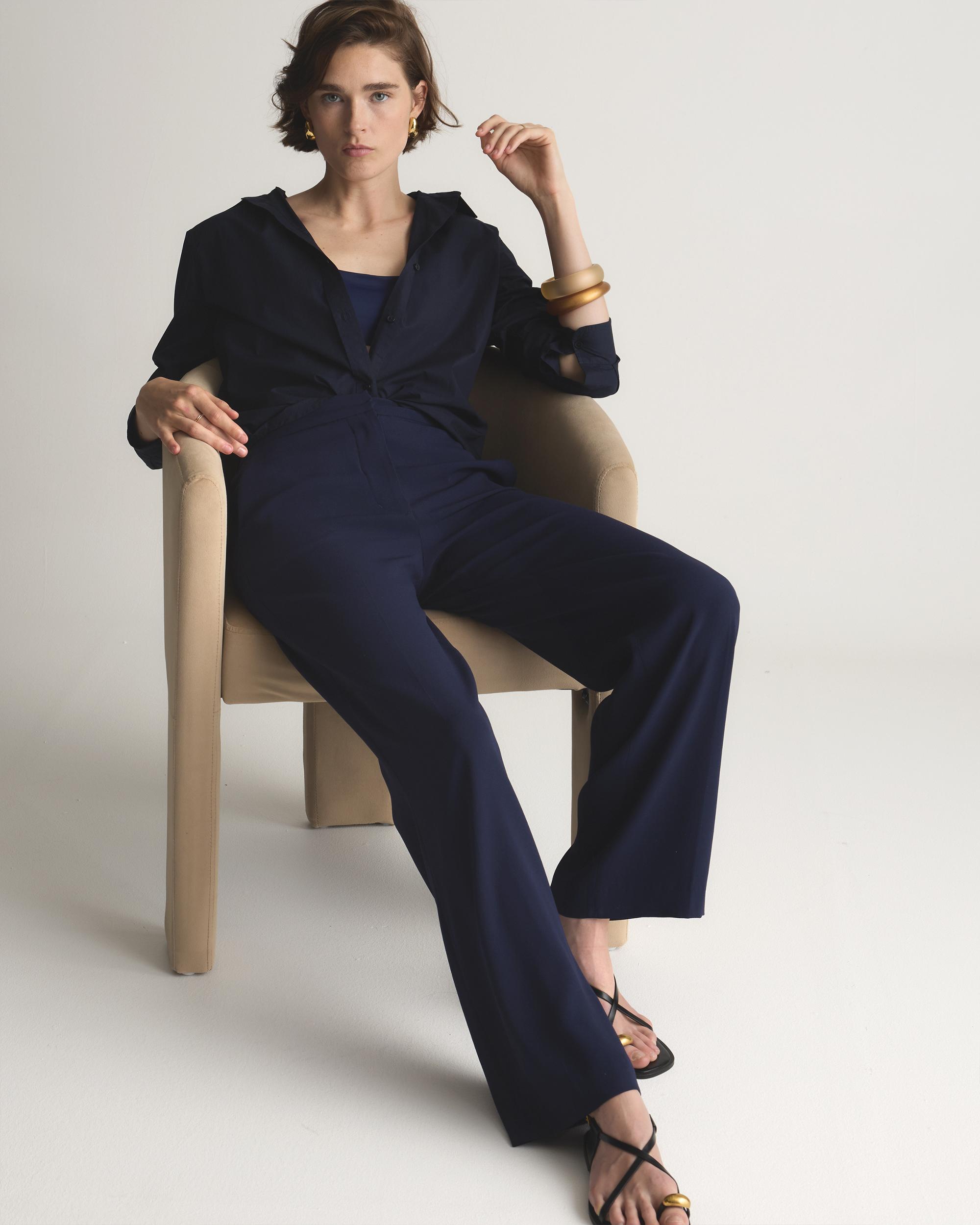 Quince | Women's Italian Wool Pleated Trouser Product Image