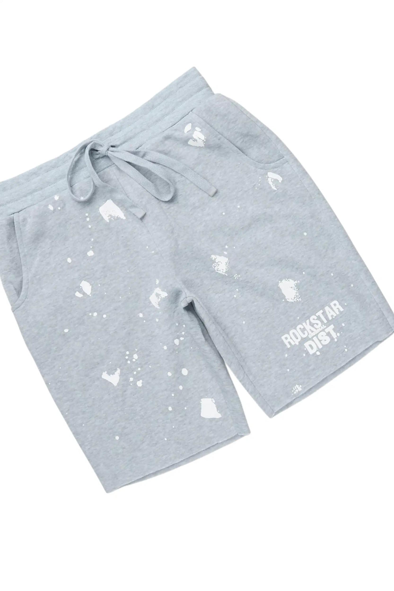 Just Between Us Heather Grey Short Set Female Product Image