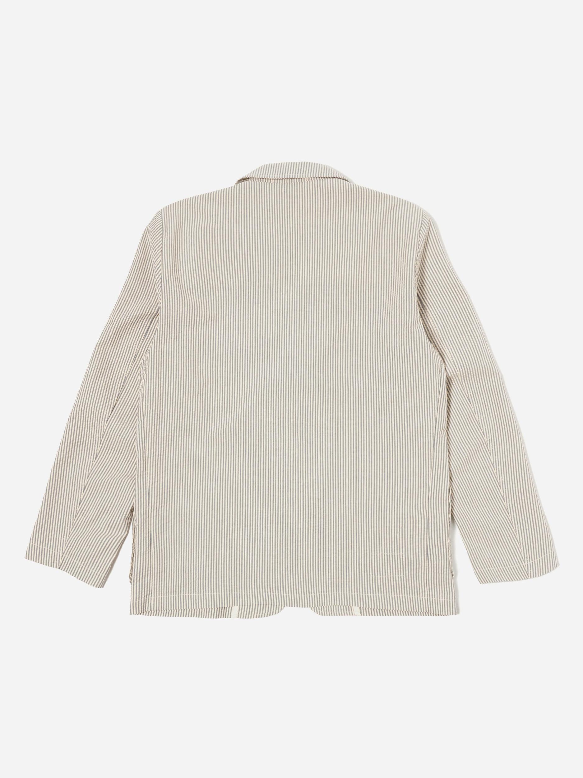 Grey Derby Stripe Two Button Jacket Product Image