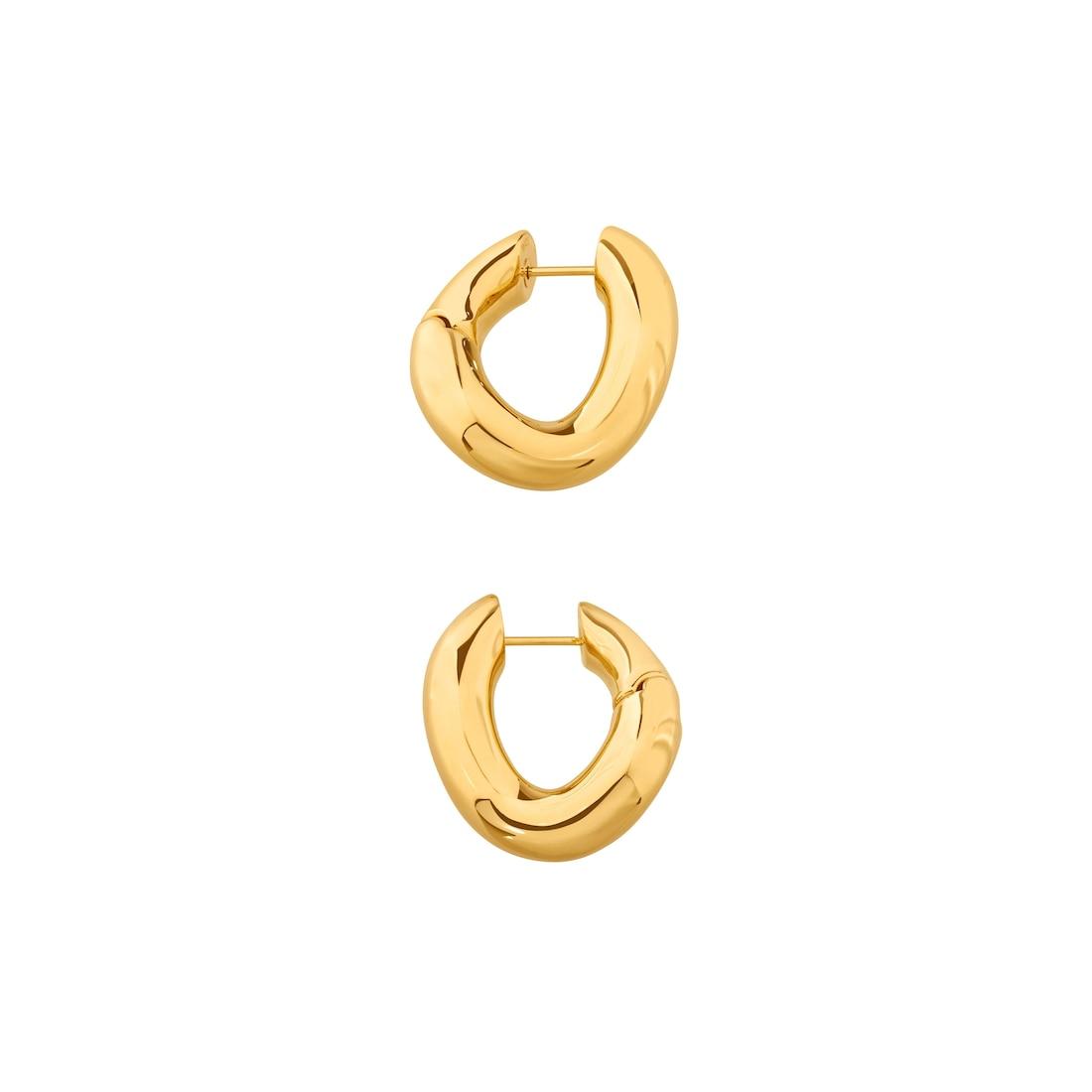 Women's Loop Earrings in Gold Product Image