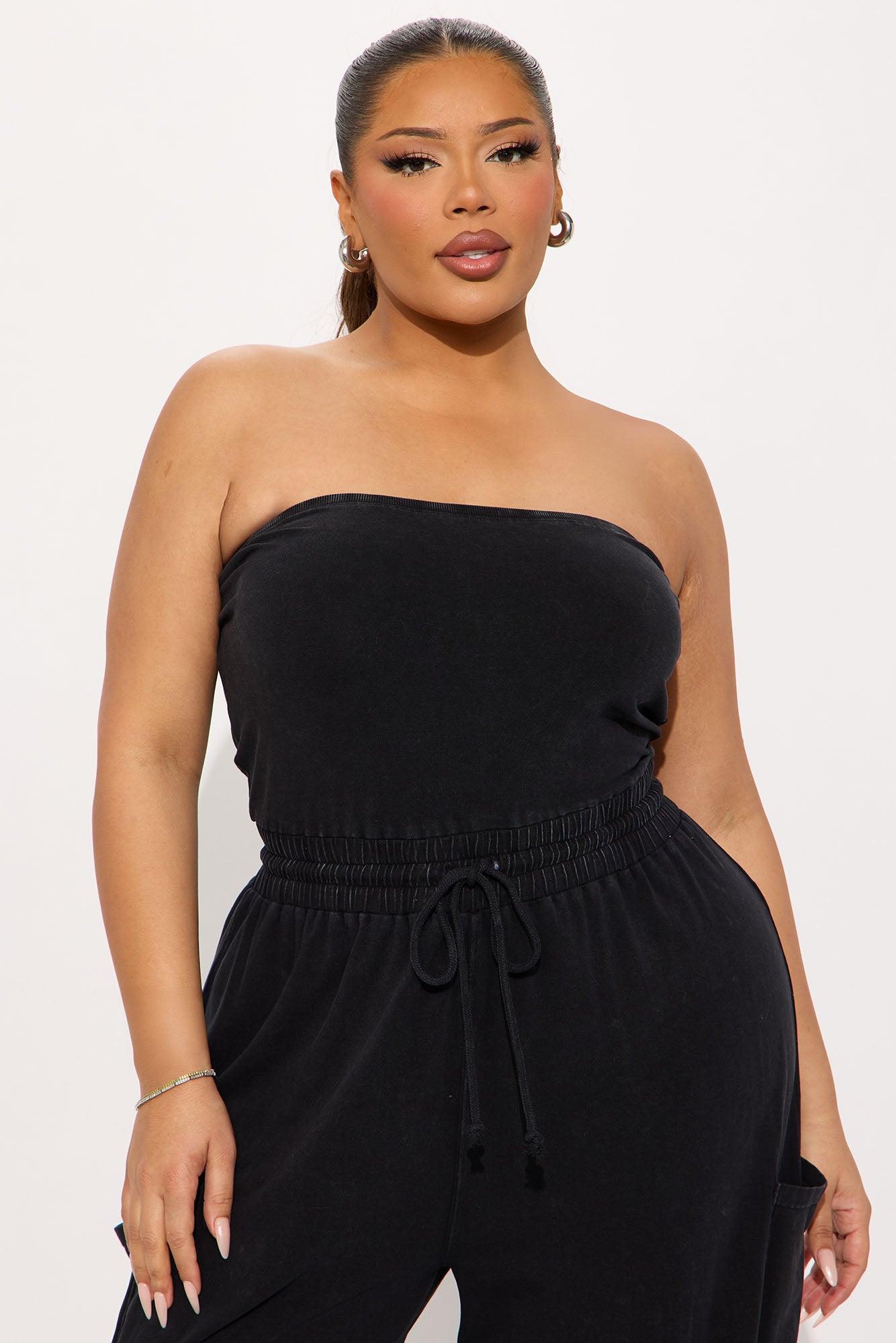 Lounge With Me Washed Jumpsuit - Black Product Image