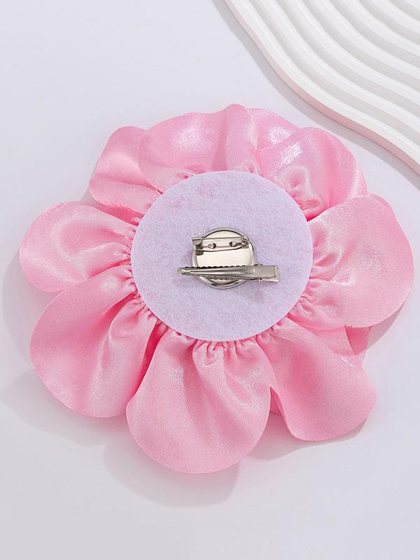 Flower Shape Solid Color Brooch Accessories Product Image