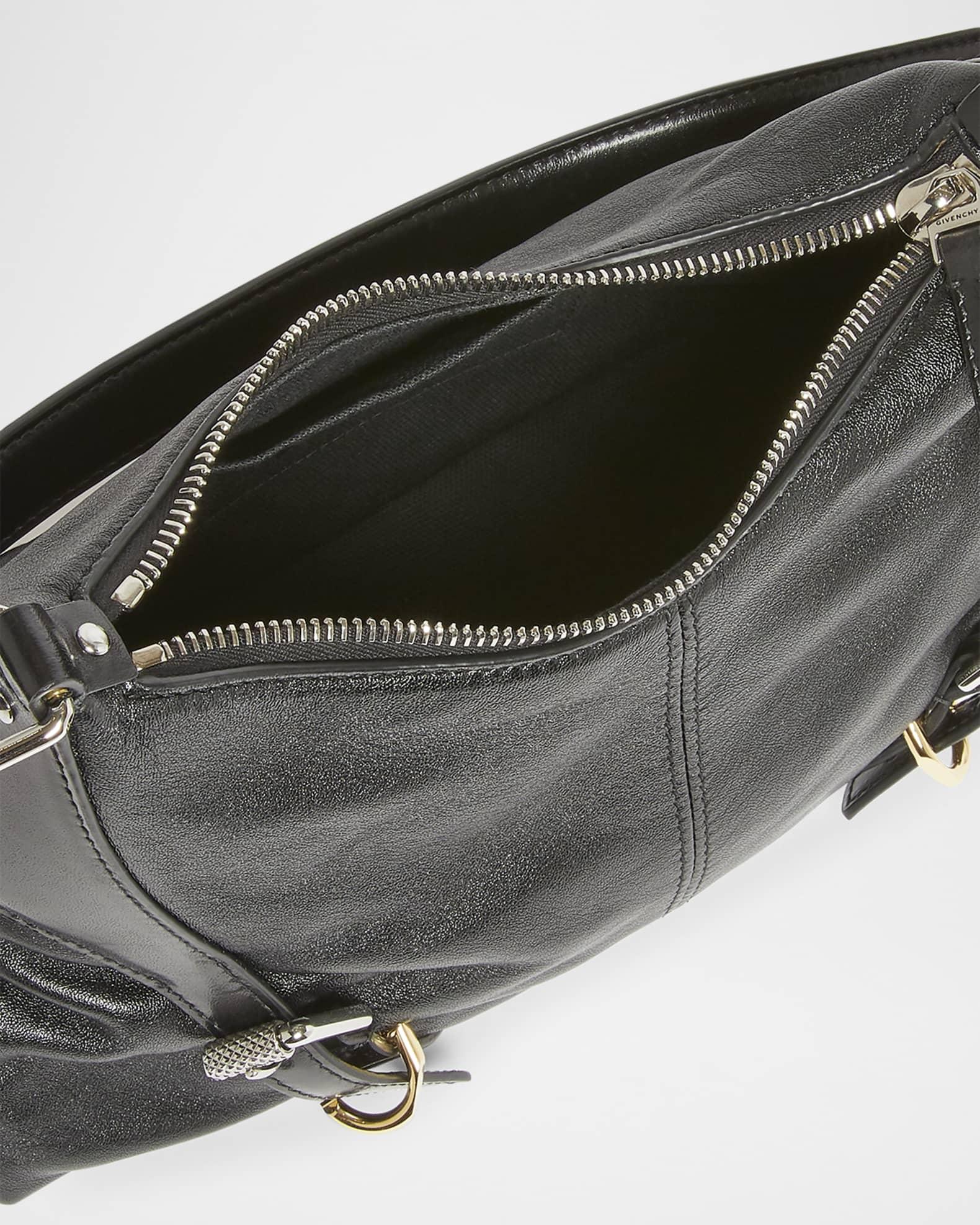 Voyou Harness Shoulder Bag in Shiny Leather  Product Image