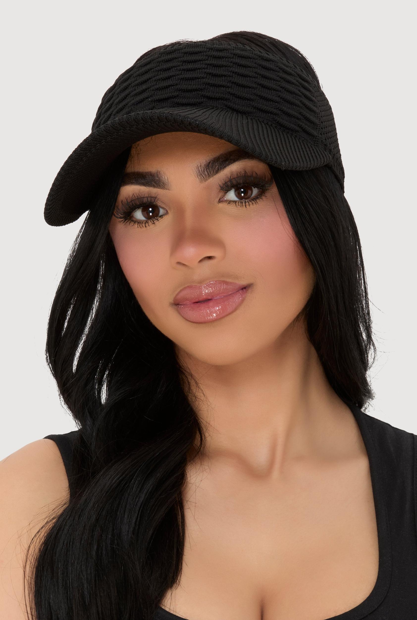 Textured Knit Visor Female Product Image