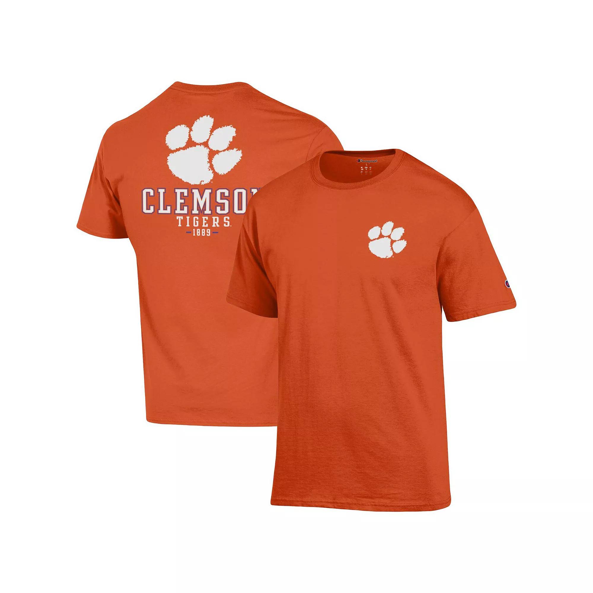 Men's Champion Orange Clemson Tigers Stack 2-Hit T-Shirt, Size: 2XL Product Image