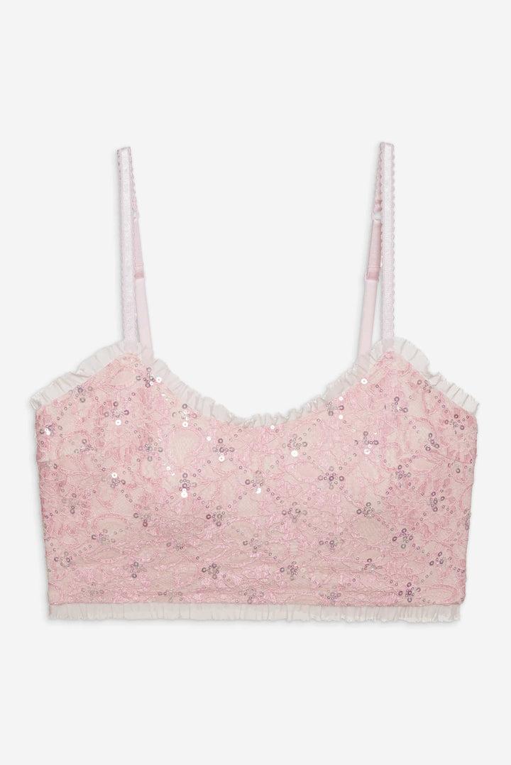 Isabeau Sleep Top — Pink Product Image