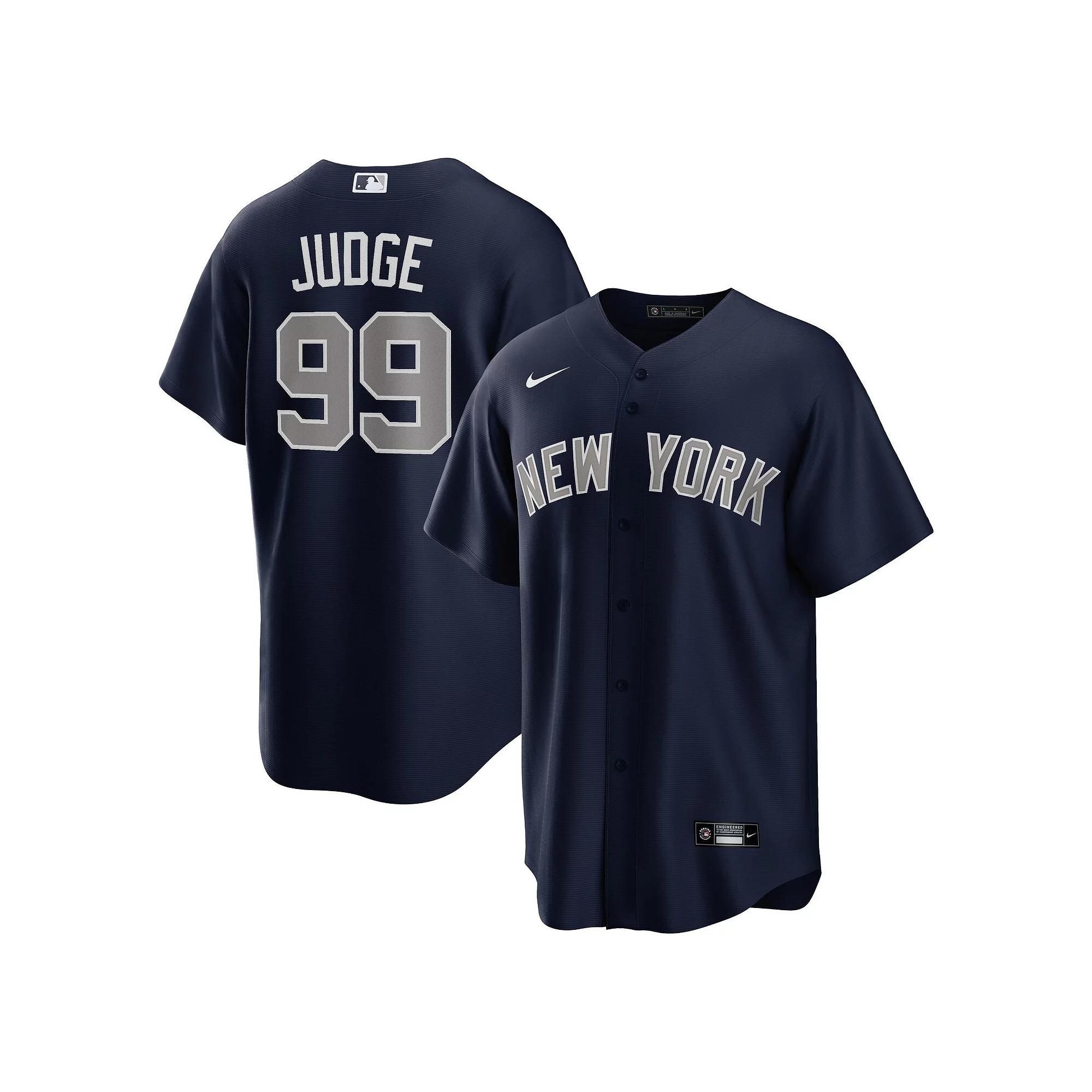 Mens Nike Aaron Judge New York Yankees Alternate Replica Player Name Jersey Blue Product Image