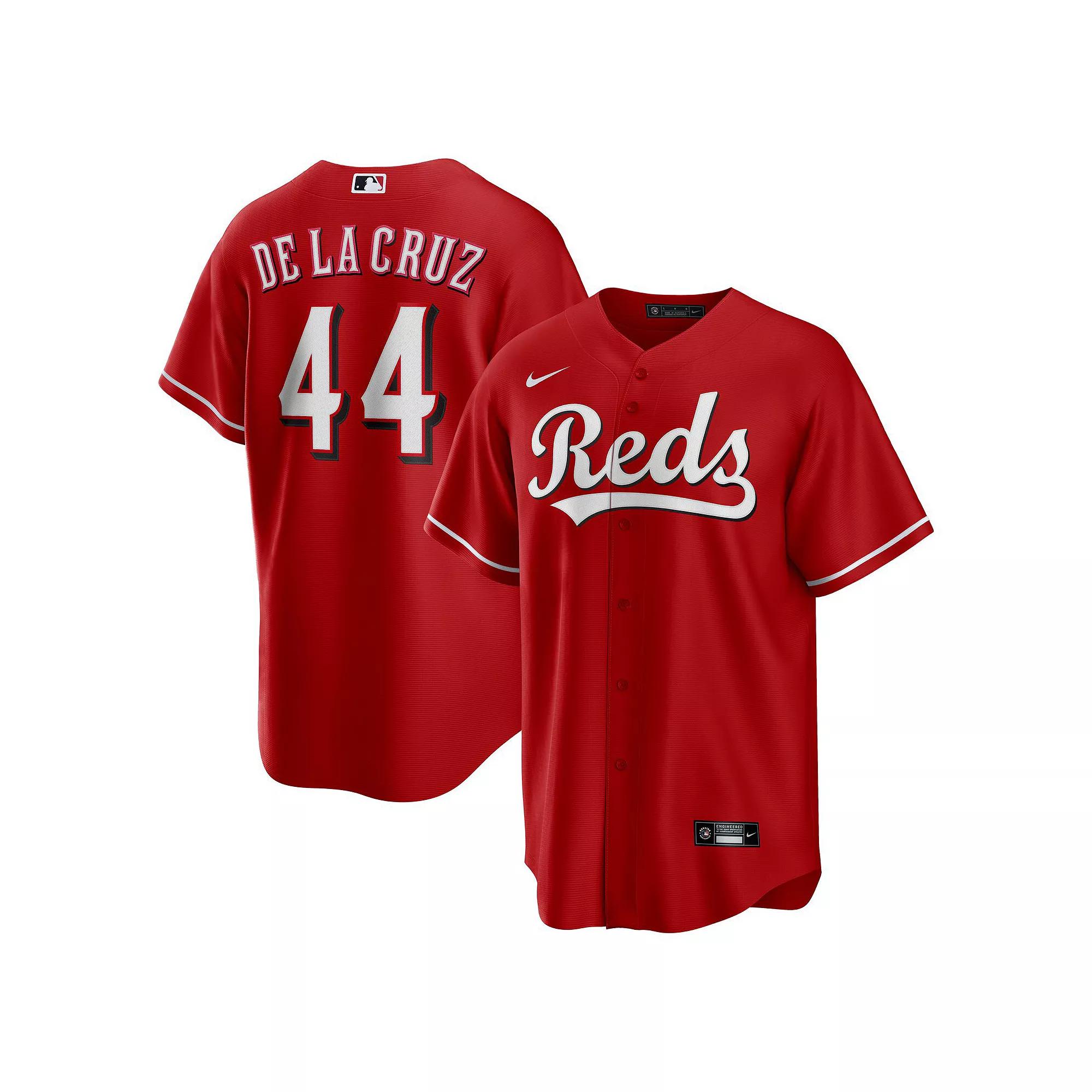 Men's Nike Elly De La Cruz Red Cincinnati Reds Alternate Replica Jersey, Size: Medium, Red Red Product Image
