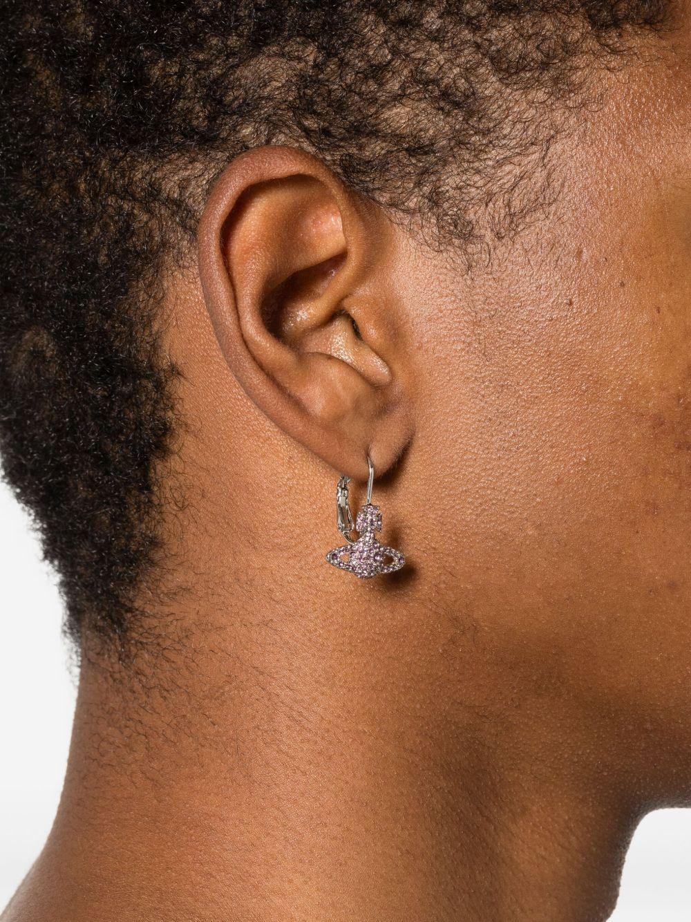 Grace Bas Relief orb crystal earrings Product Image