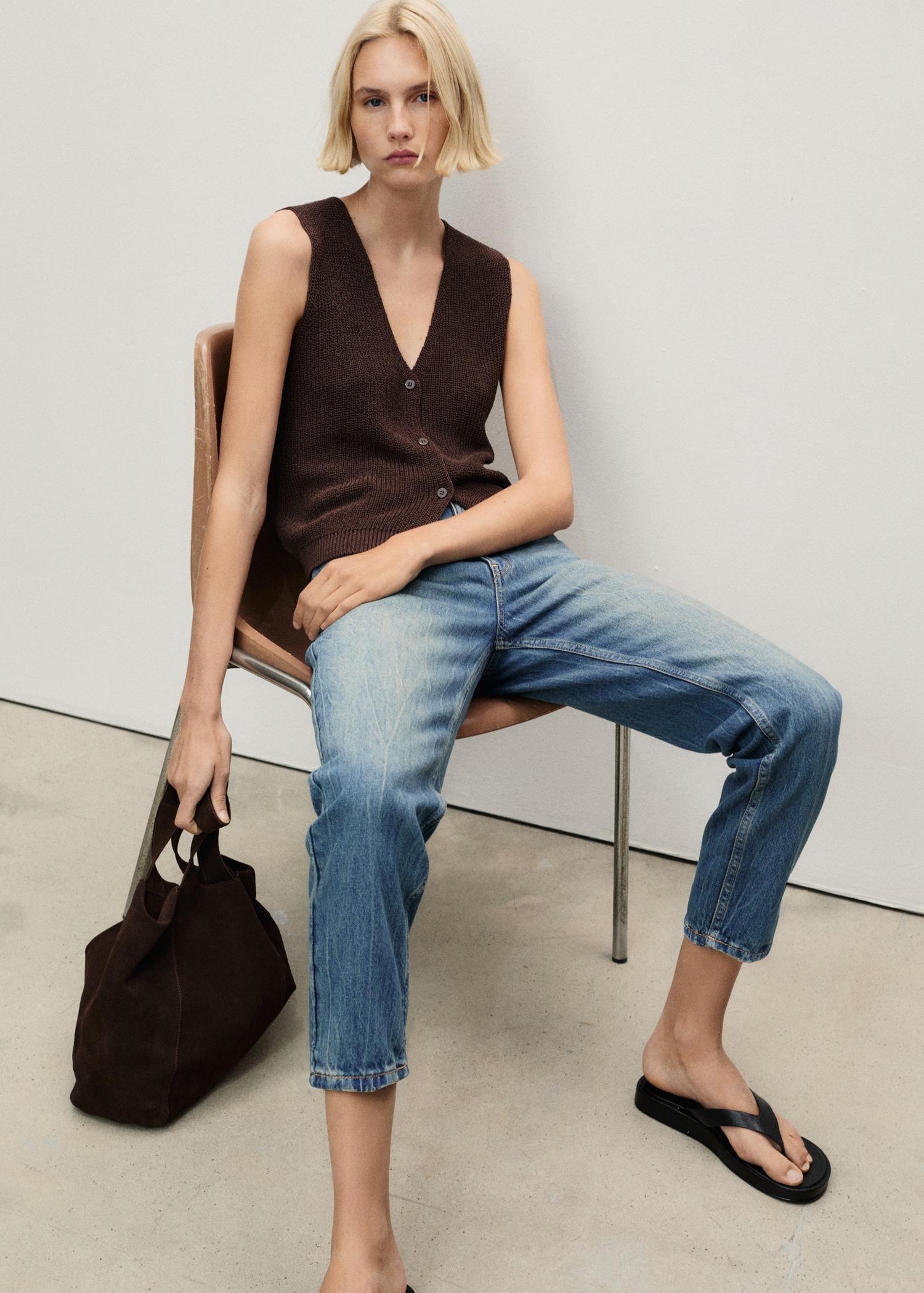 Mom2000 high-rise jeans - Women | MANGO USA Product Image