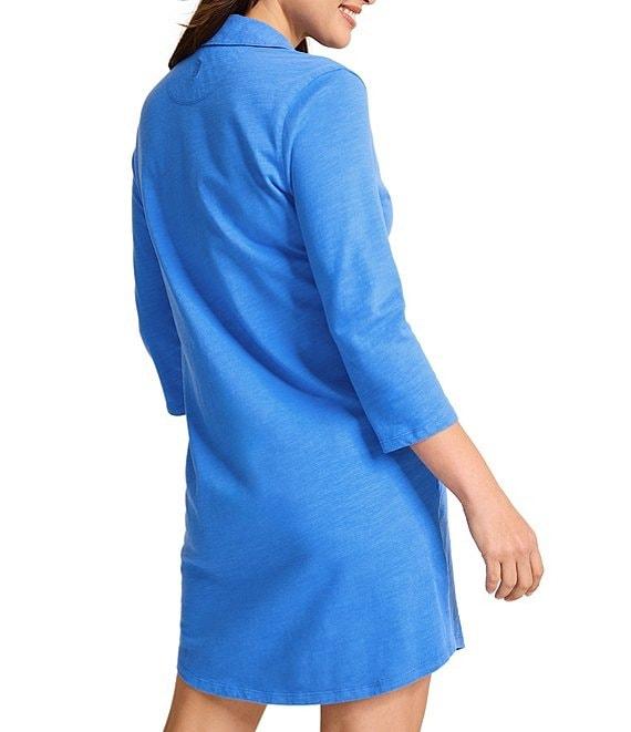 Tommy Bahama Ashby Isles Jersey Collared V-neck Pocketed Dress Product Image