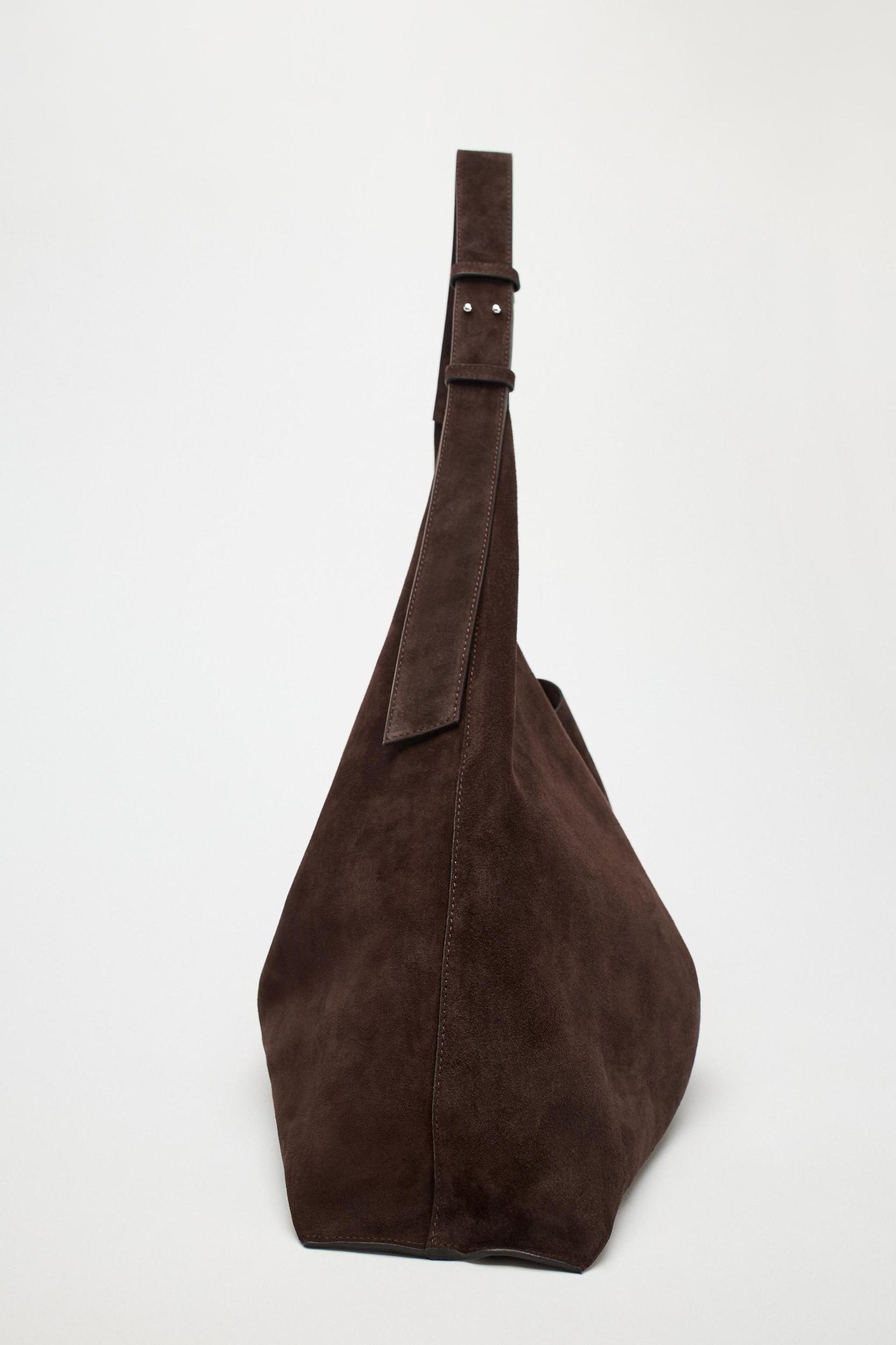 OVERSIZED SUEDE BUCKET BAG Product Image