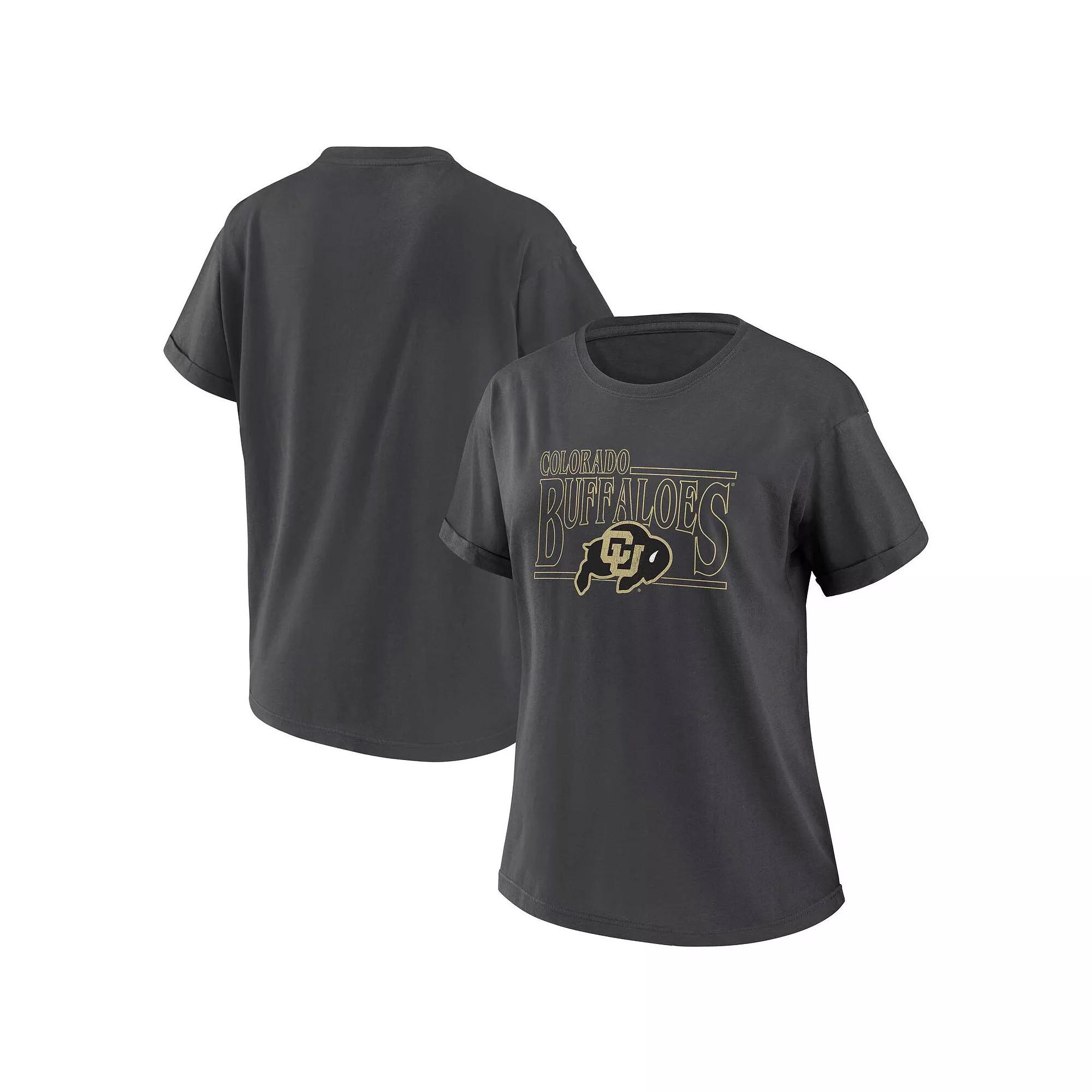 Women's WEAR by Erin Andrews Charcoal Indianapolis Colts Boyfriend T-Shirt,  Product Image