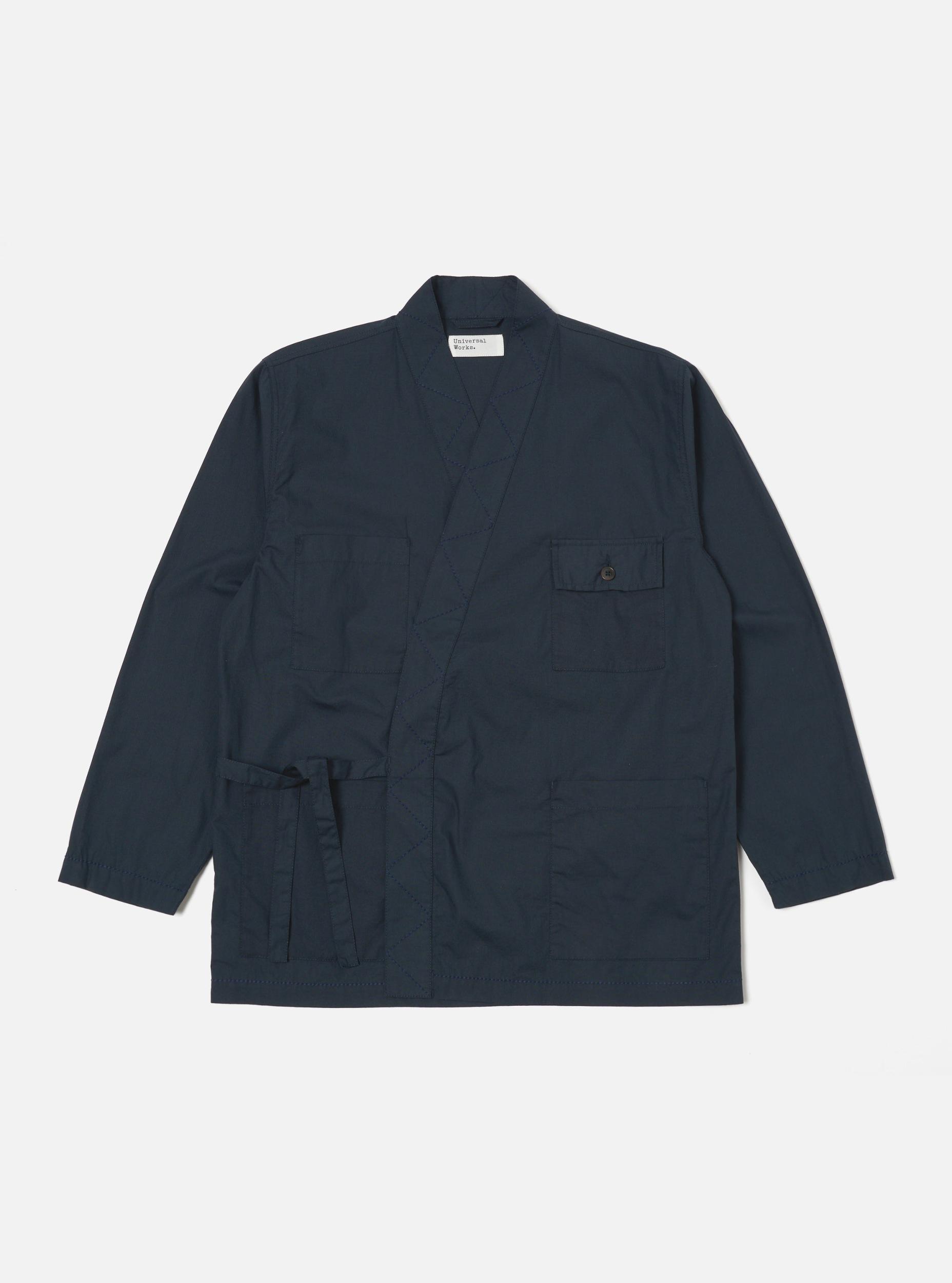 Universal Works Osaka Work Jacket in Navy Broadcloth Product Image